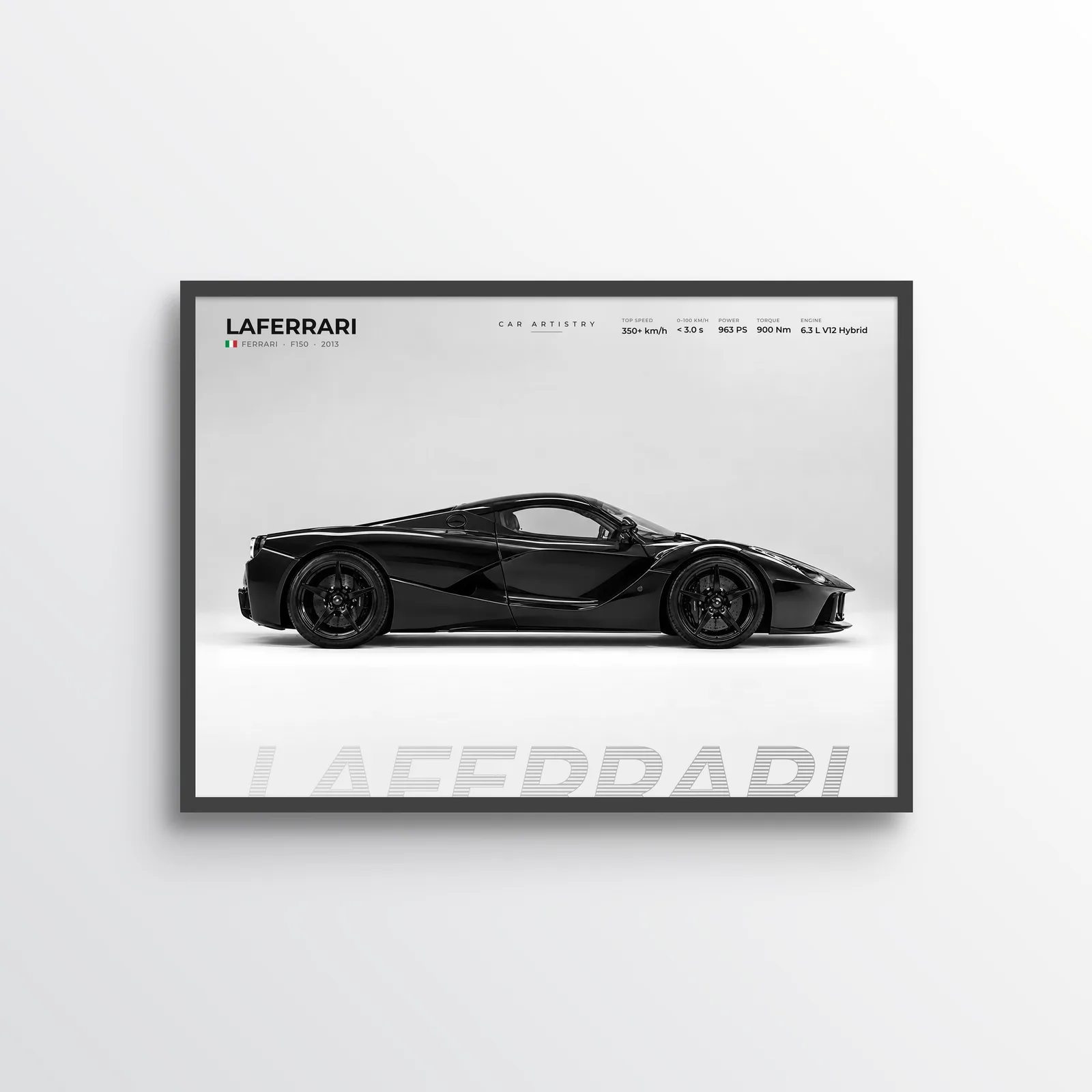 Ferrari LaFerrari – Profile Series Poster
