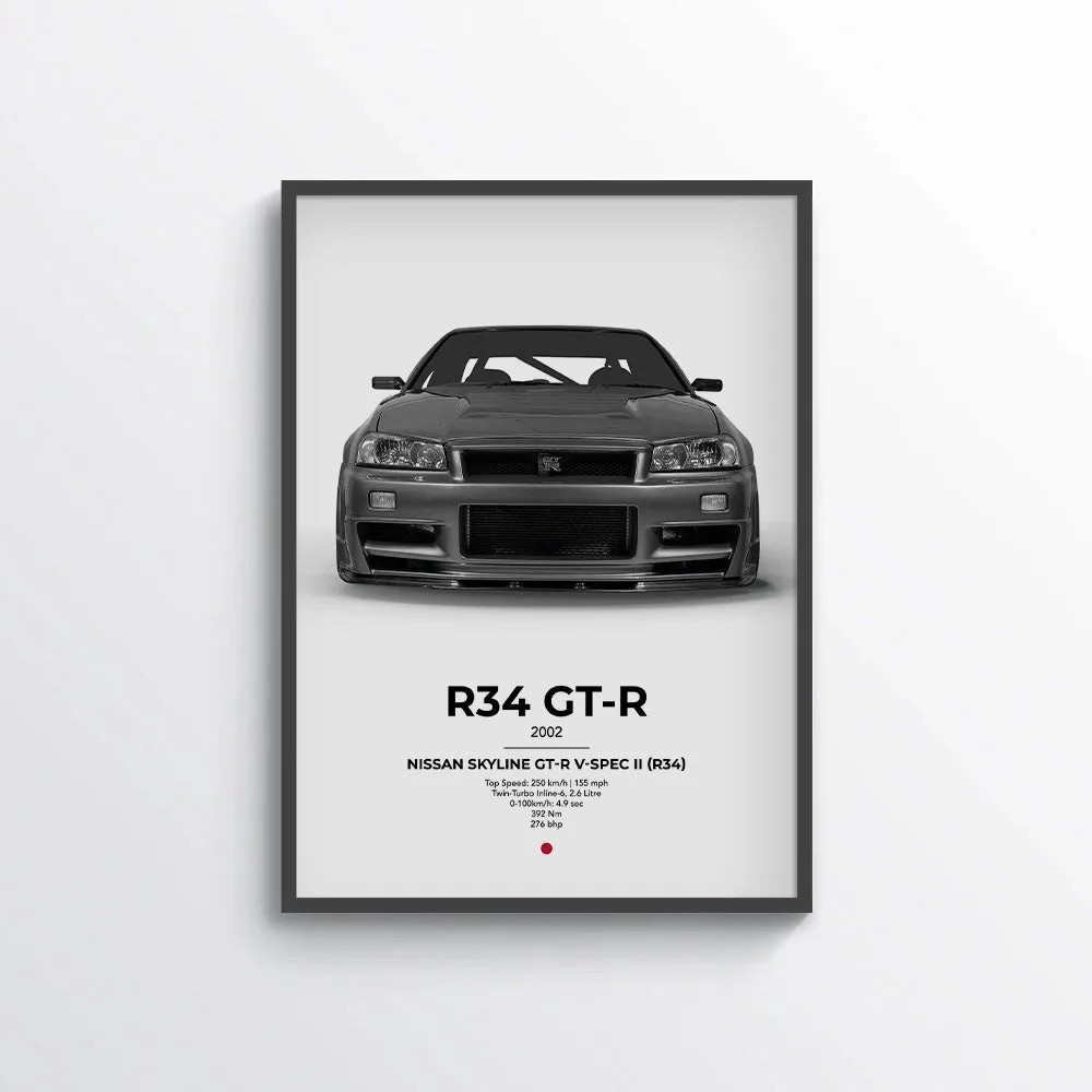 Nissan Skyline GT-R V-Spec II (R34) Poster