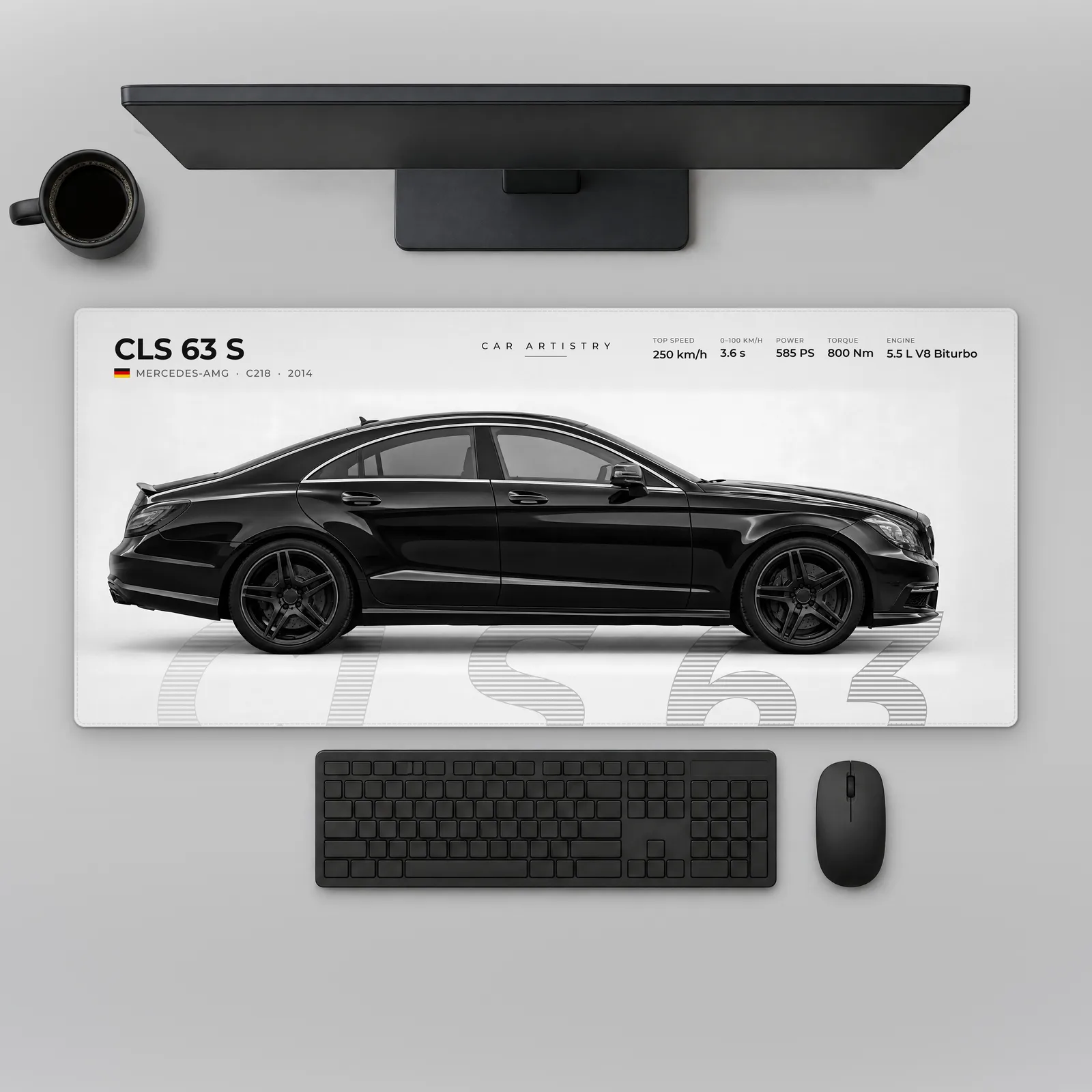 Mercedes-AMG CLS 63 S (C218) – Profile Series Mousepad