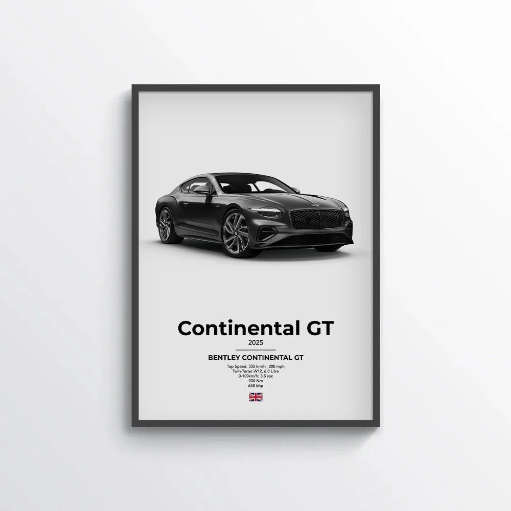 Bentley Continental GT Poster