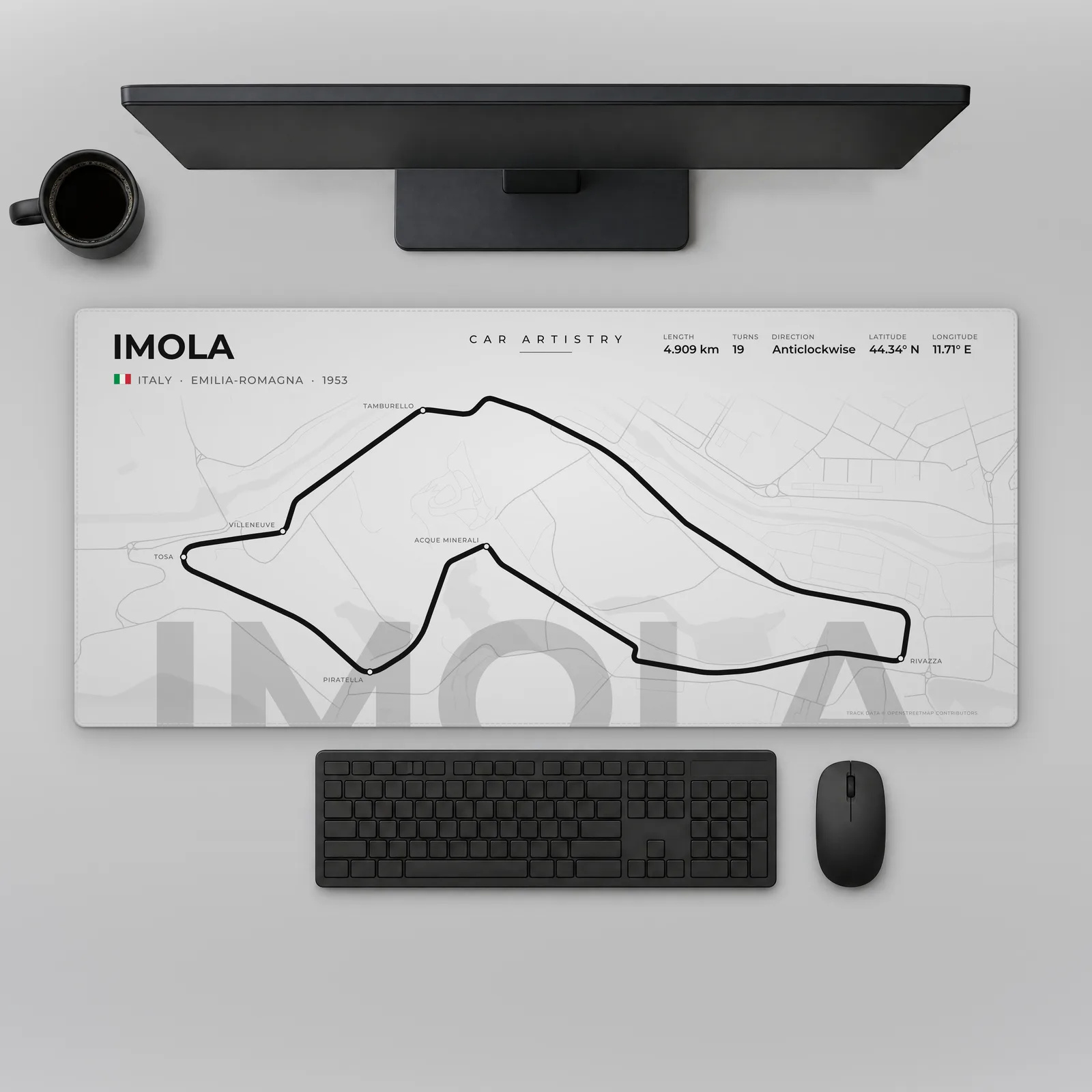 Imola Racetrack – Profile Series Mauspad