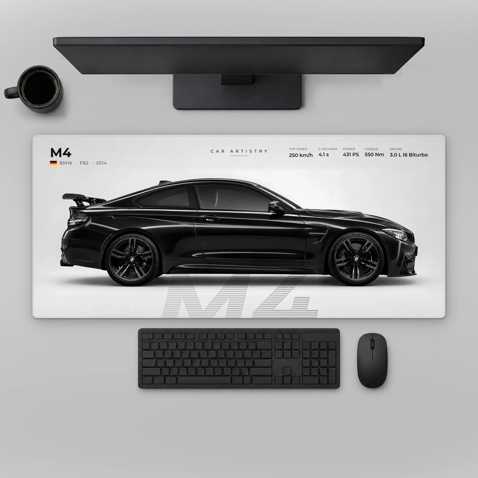BMW M4 (F82) – Profile Series Mousepad