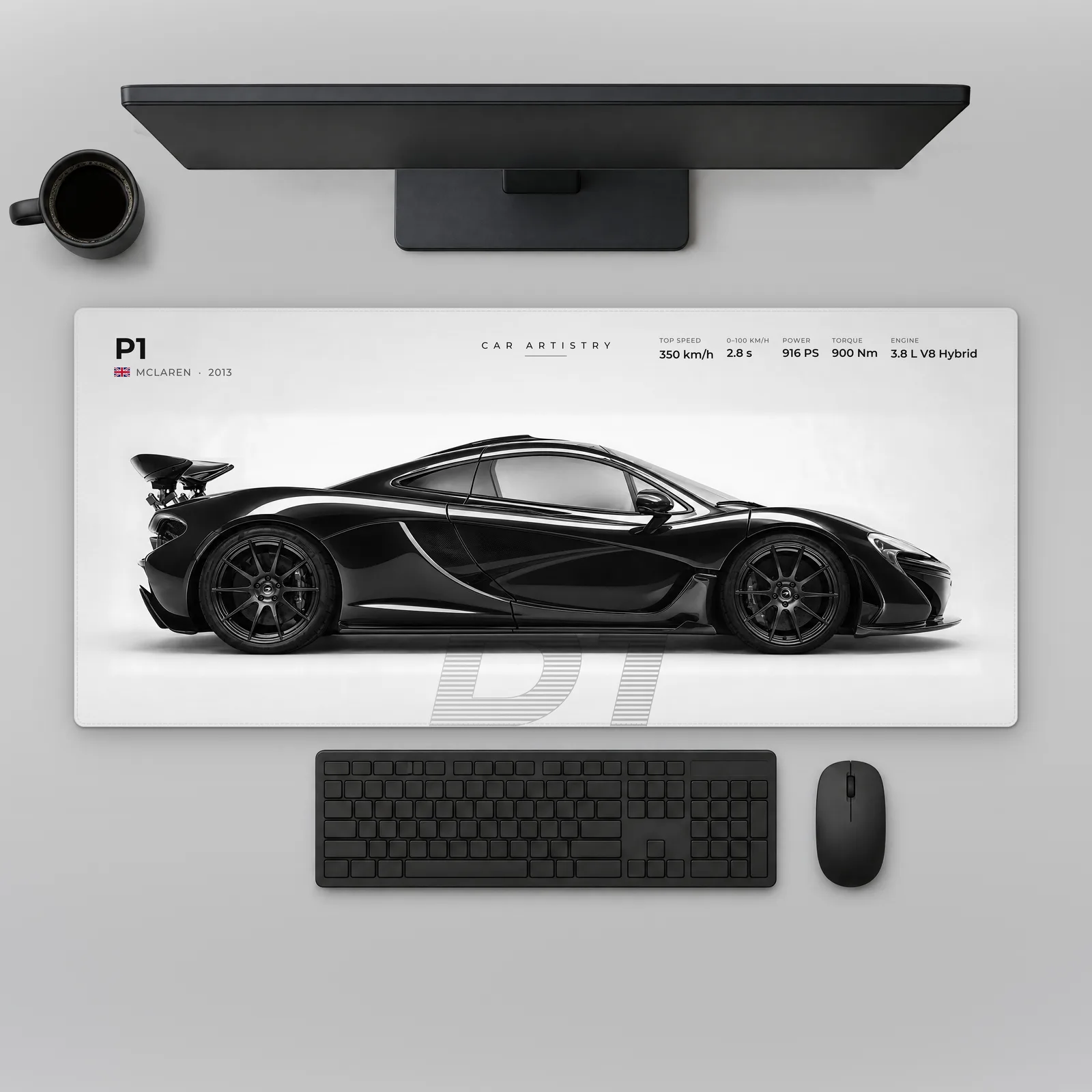 McLaren P1 – Profile Series Mousepad