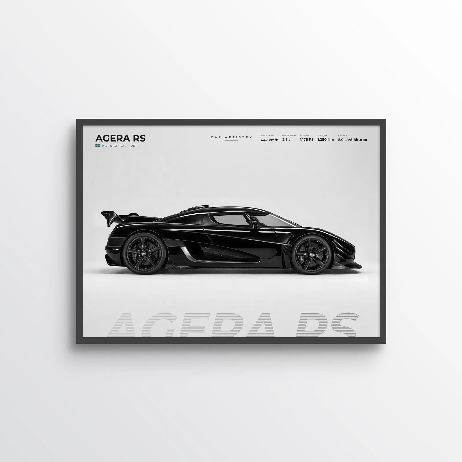 Koenigsegg Agera RS – Profile Series Poster