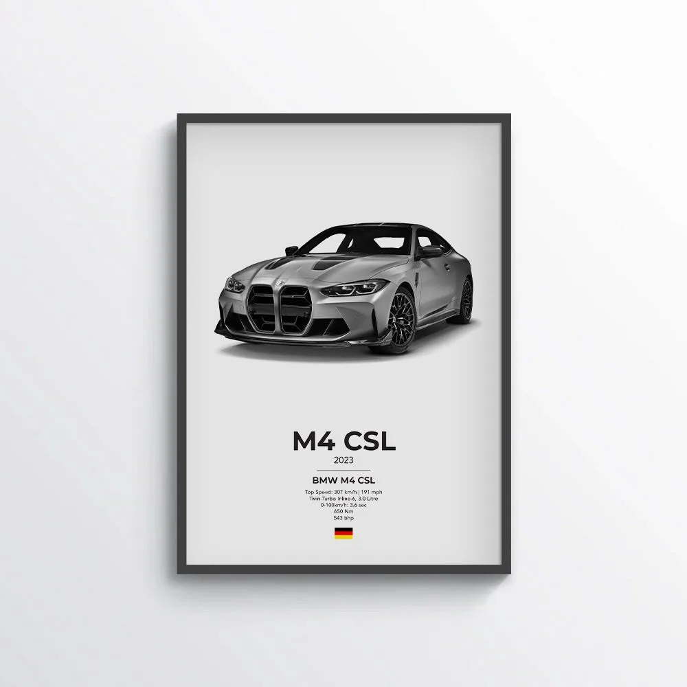 BMW M4 CSL (G82) Poster