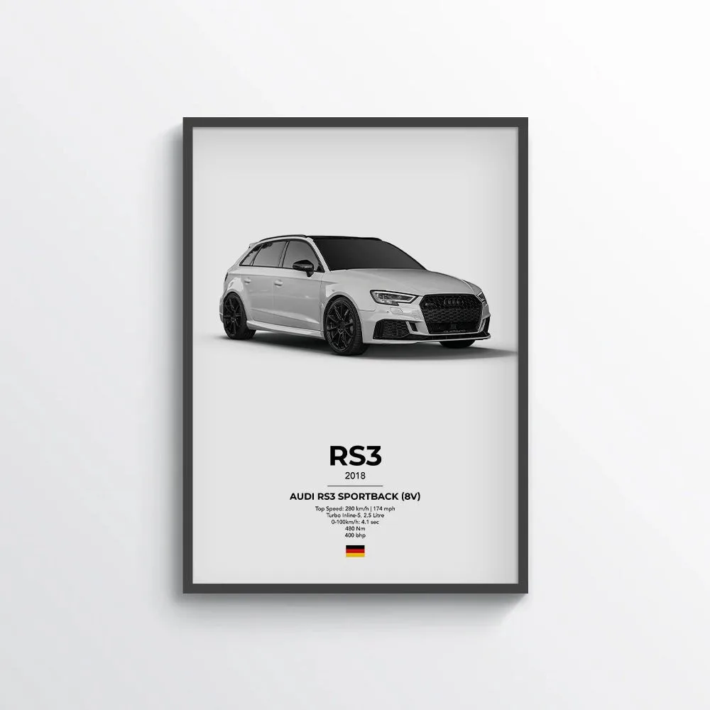 Audi RS3 Sportback (8V) Poster