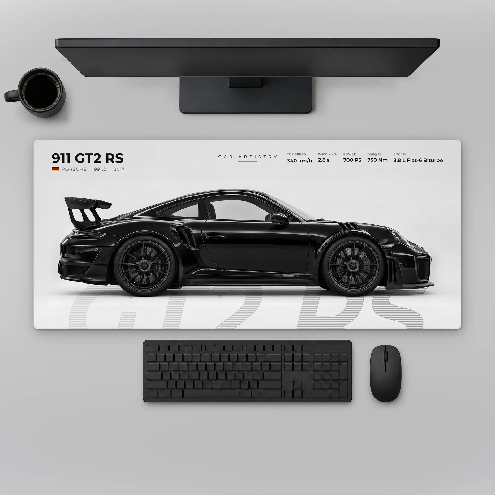 Porsche 911 GT2 RS (991.2) – Profile Series Mousepad