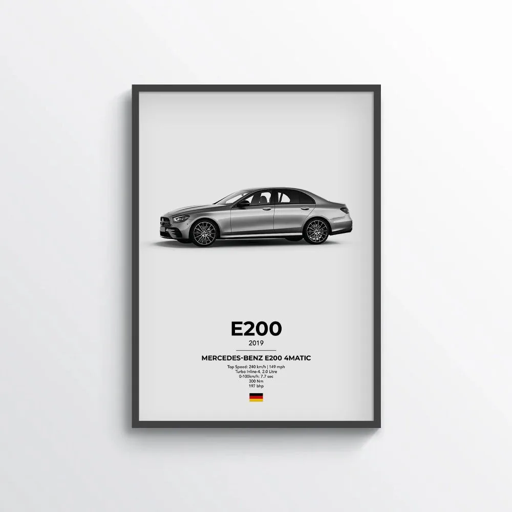 Mercedes E200 4Matic Poster
