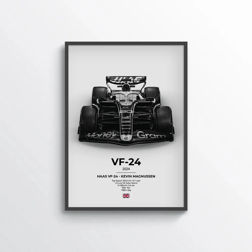 Formula 1 Haas VF-24 - Kevin Magnussen Poster