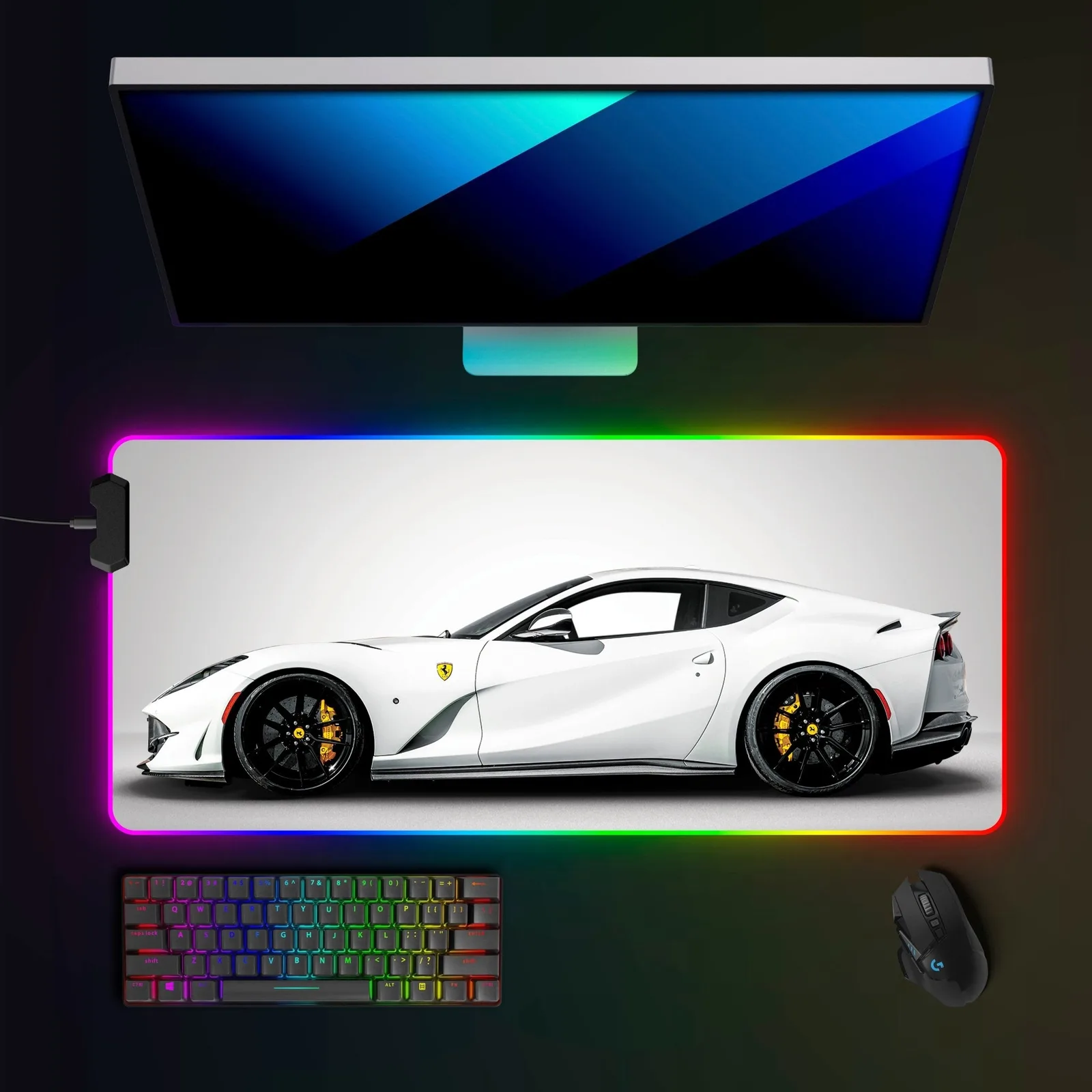 Ferrari 812 Superfast RGB Mousepad