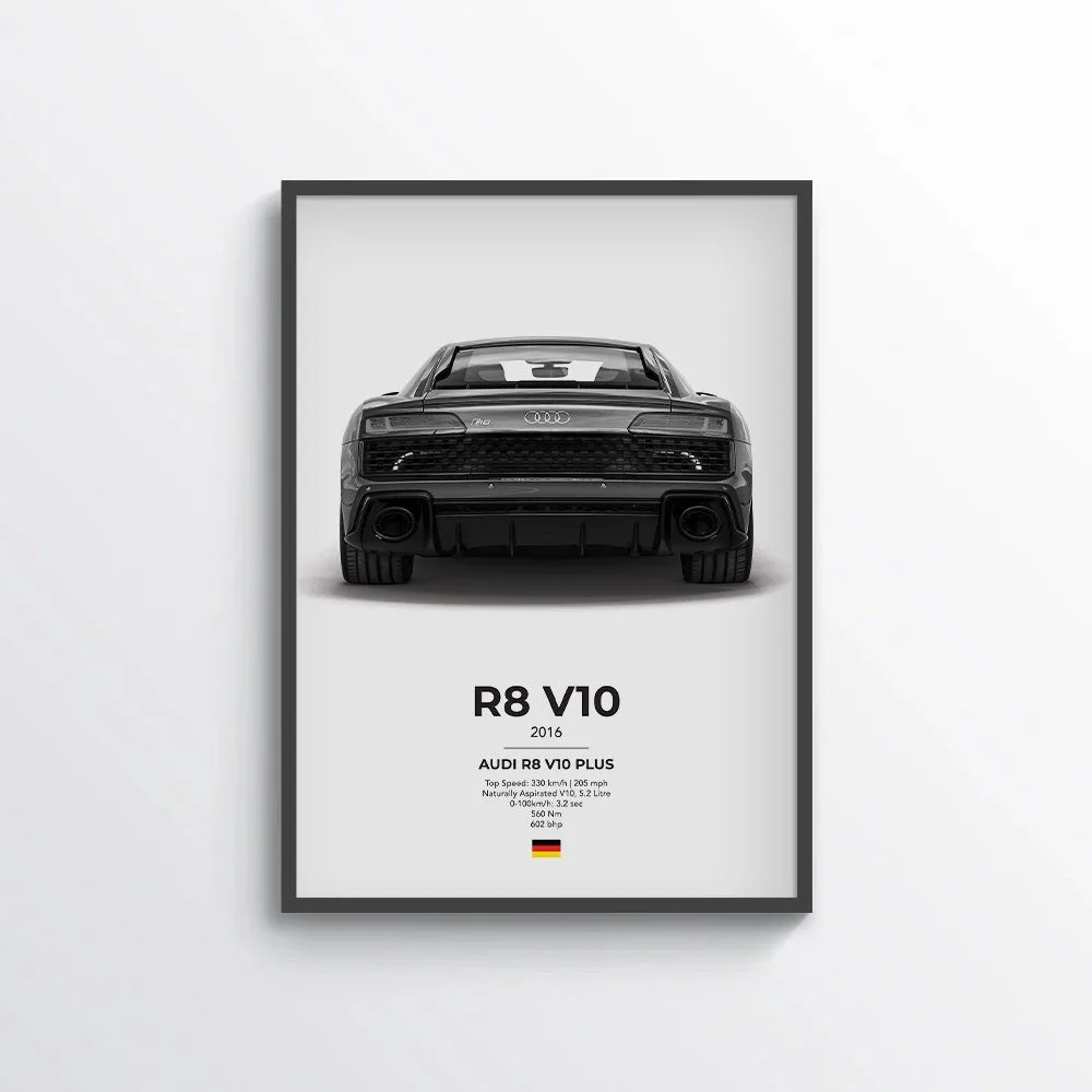 Audi R8 V10 Poster