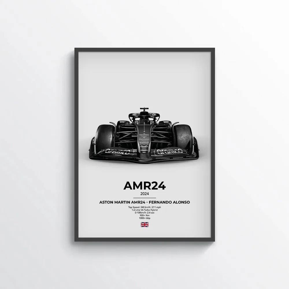 Formula 1 Aston Martin AMR24 - Fernando Alonso Poster