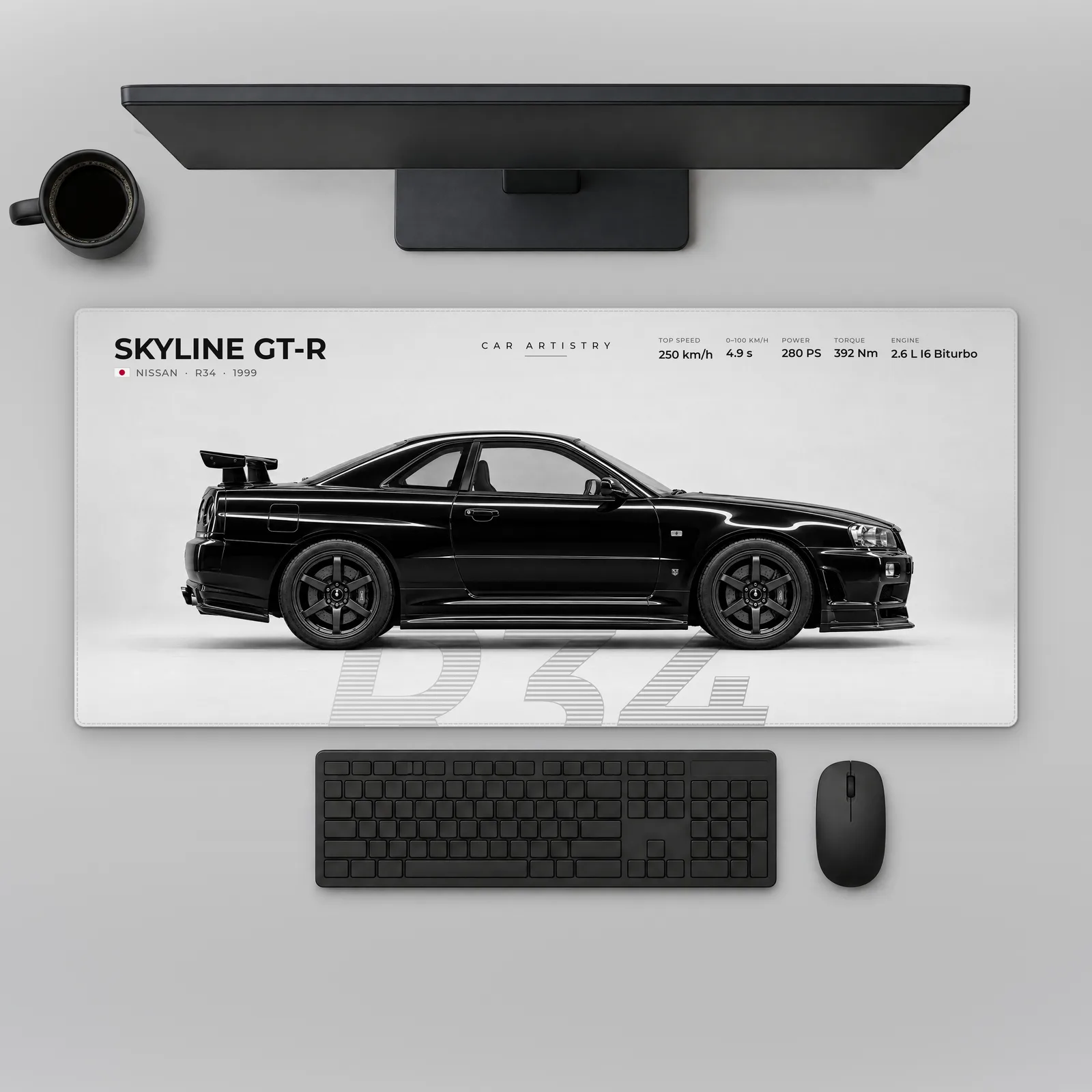 Nissan Skyline GT-R (R34) – Profile Series Alfombrilla