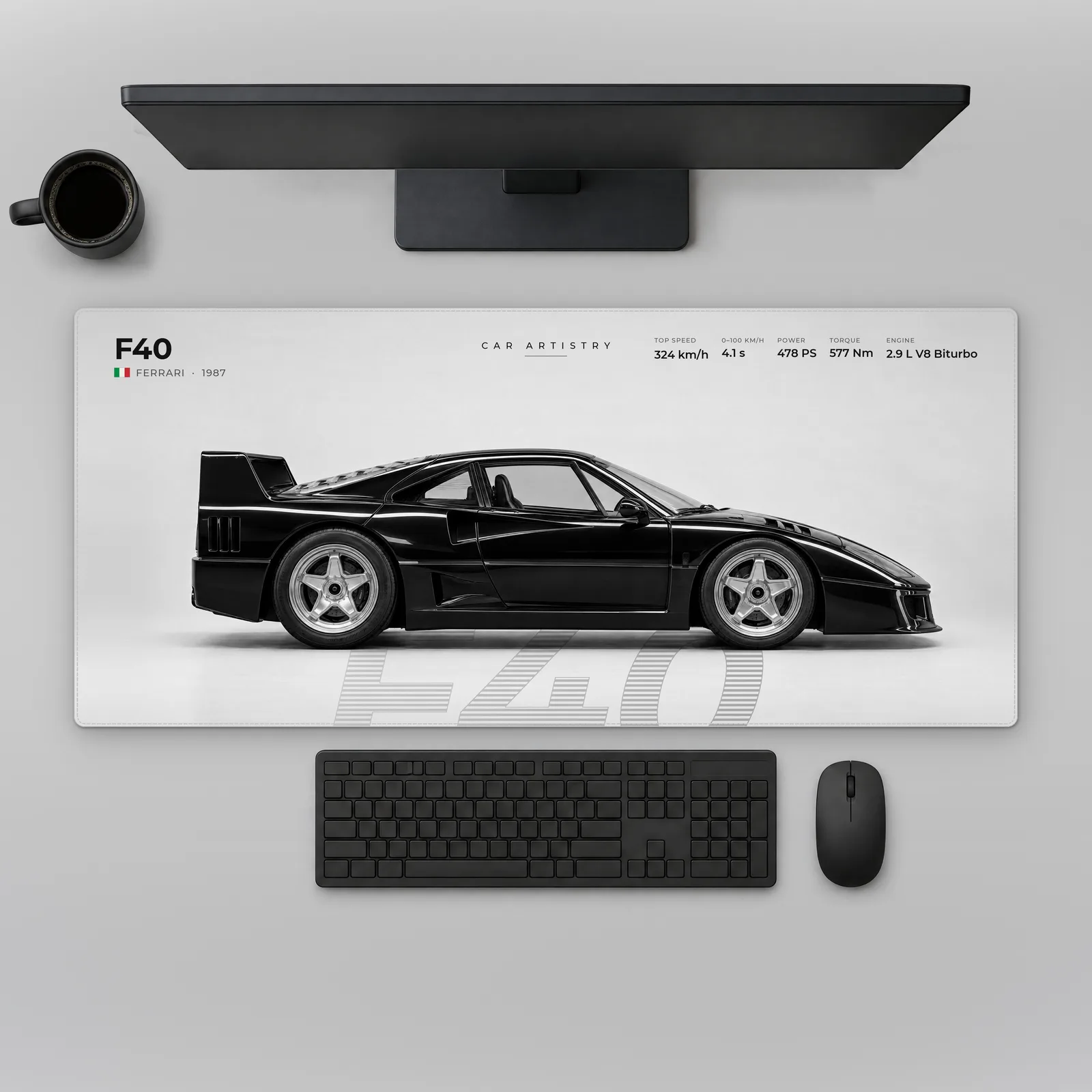 Ferrari F40 – Profile Series Alfombrilla
