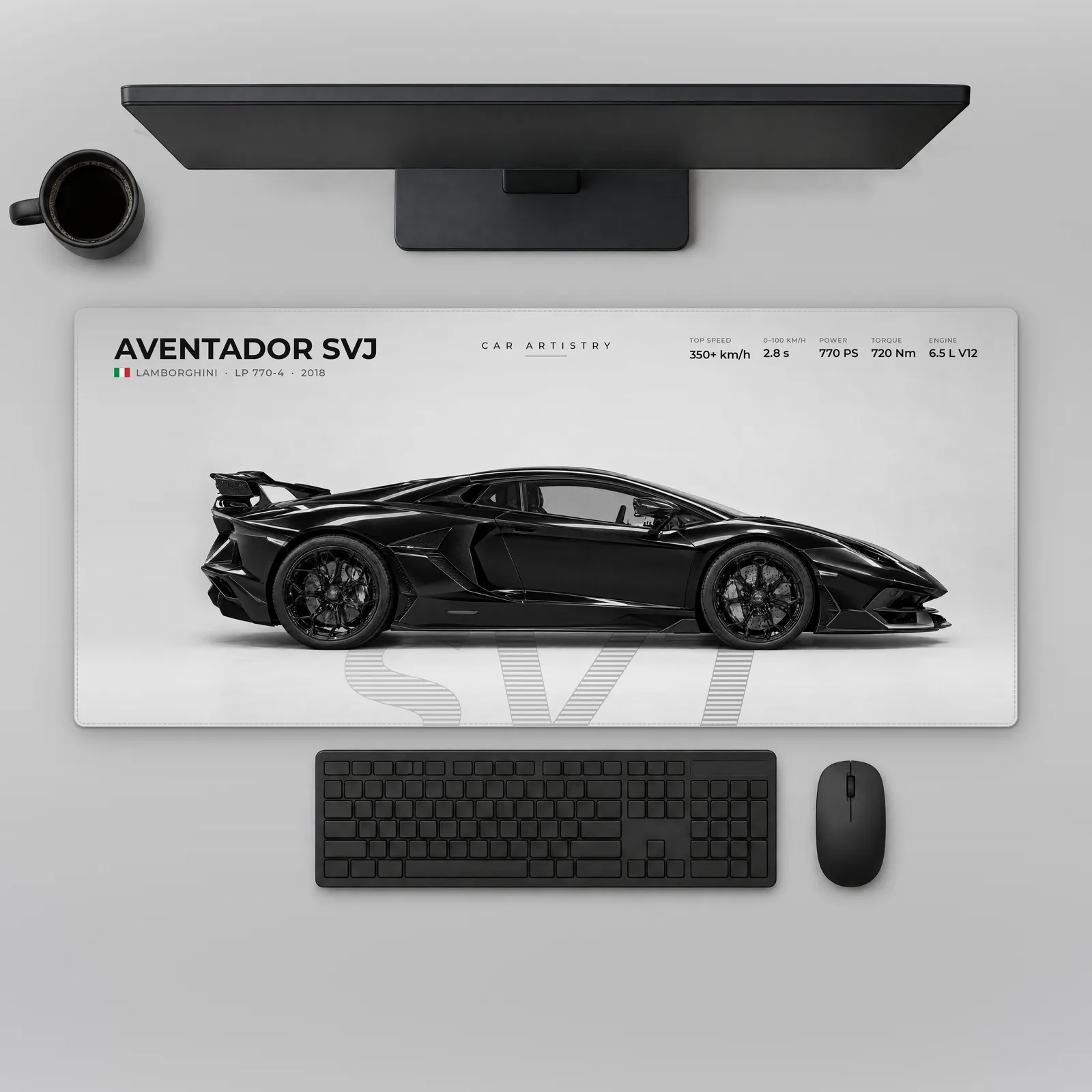 Lamborghini Aventador SVJ – Profile Series Alfombrilla