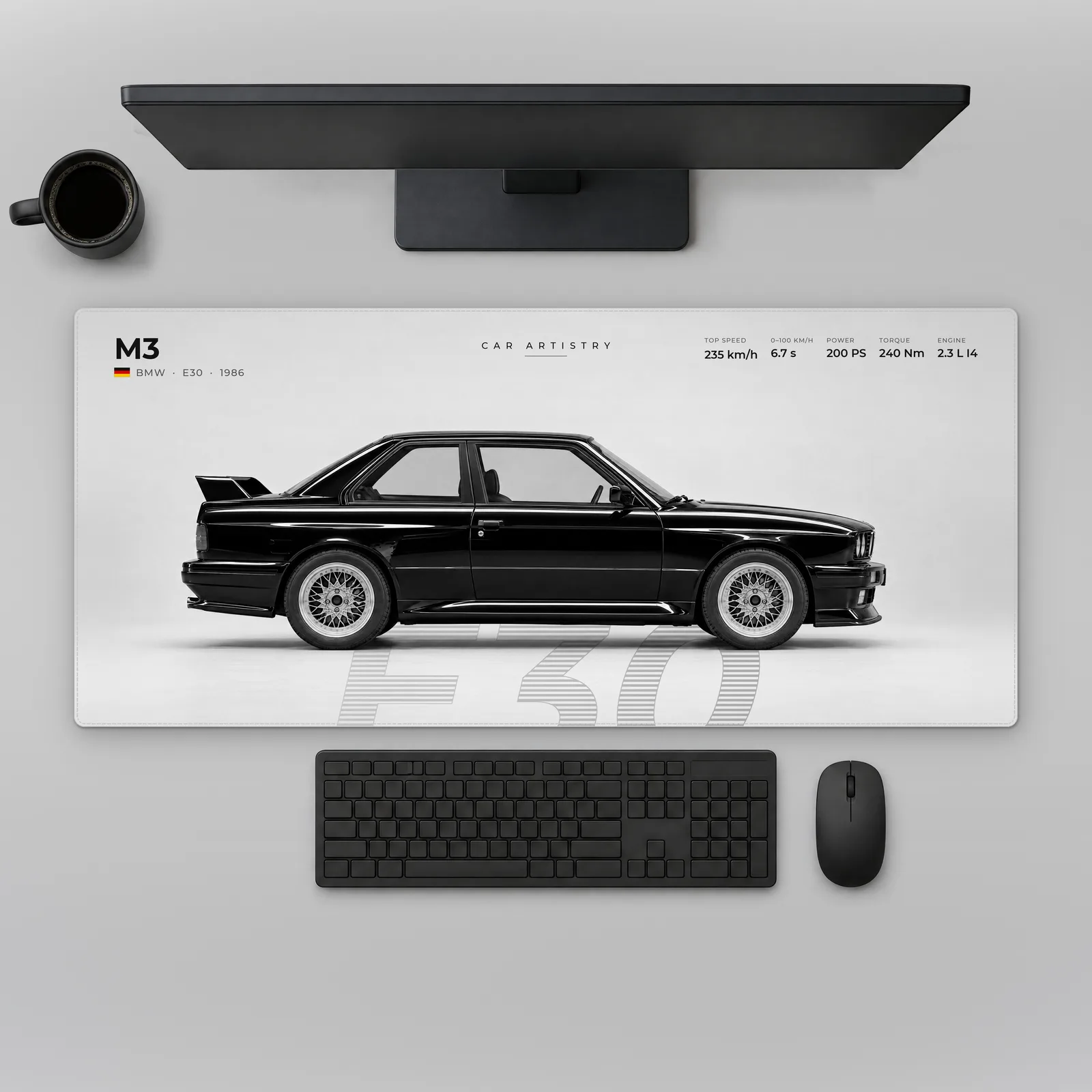 BMW M3 (E30) – Profile Series Alfombrilla