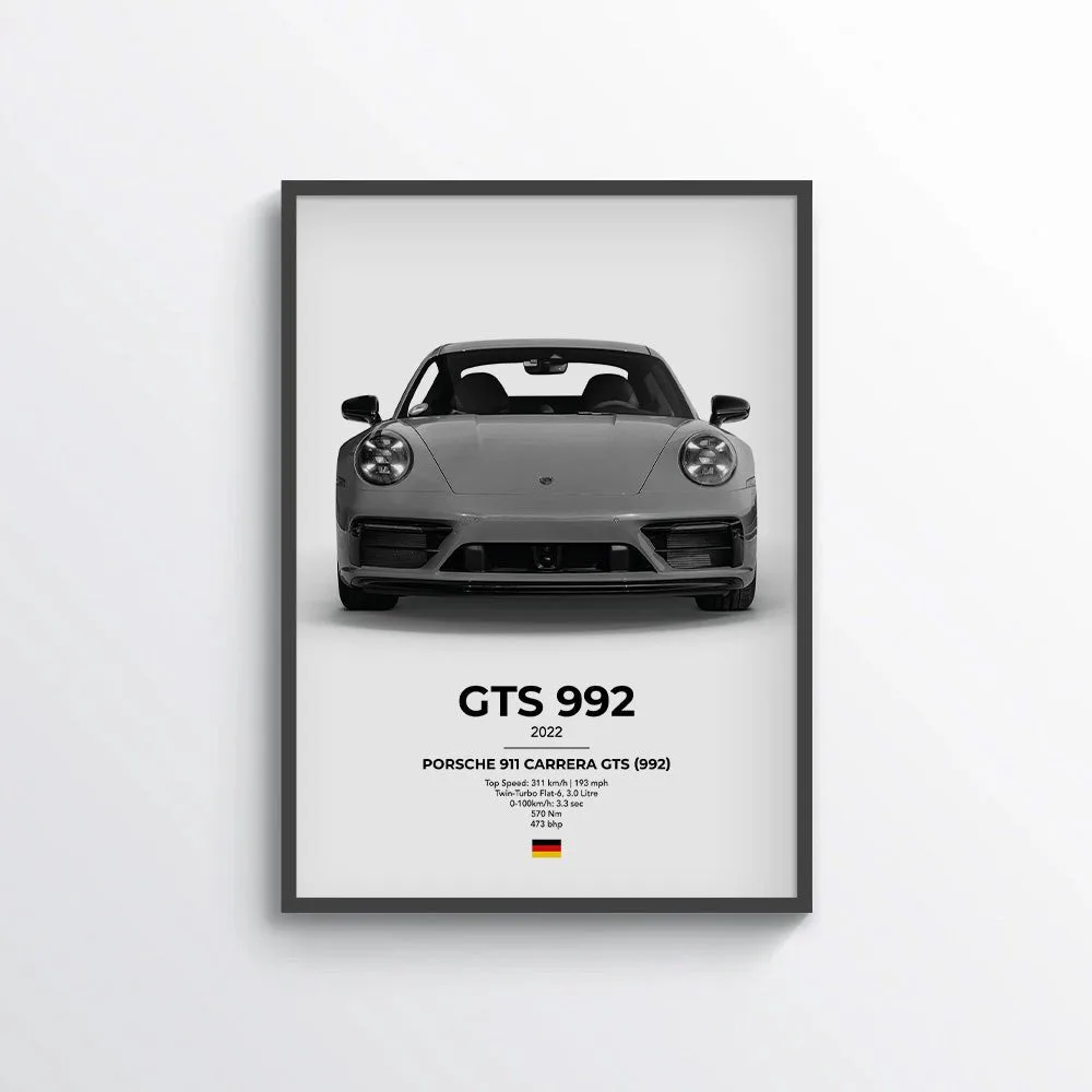 Porsche 911 Carrera GTS (992) Poster