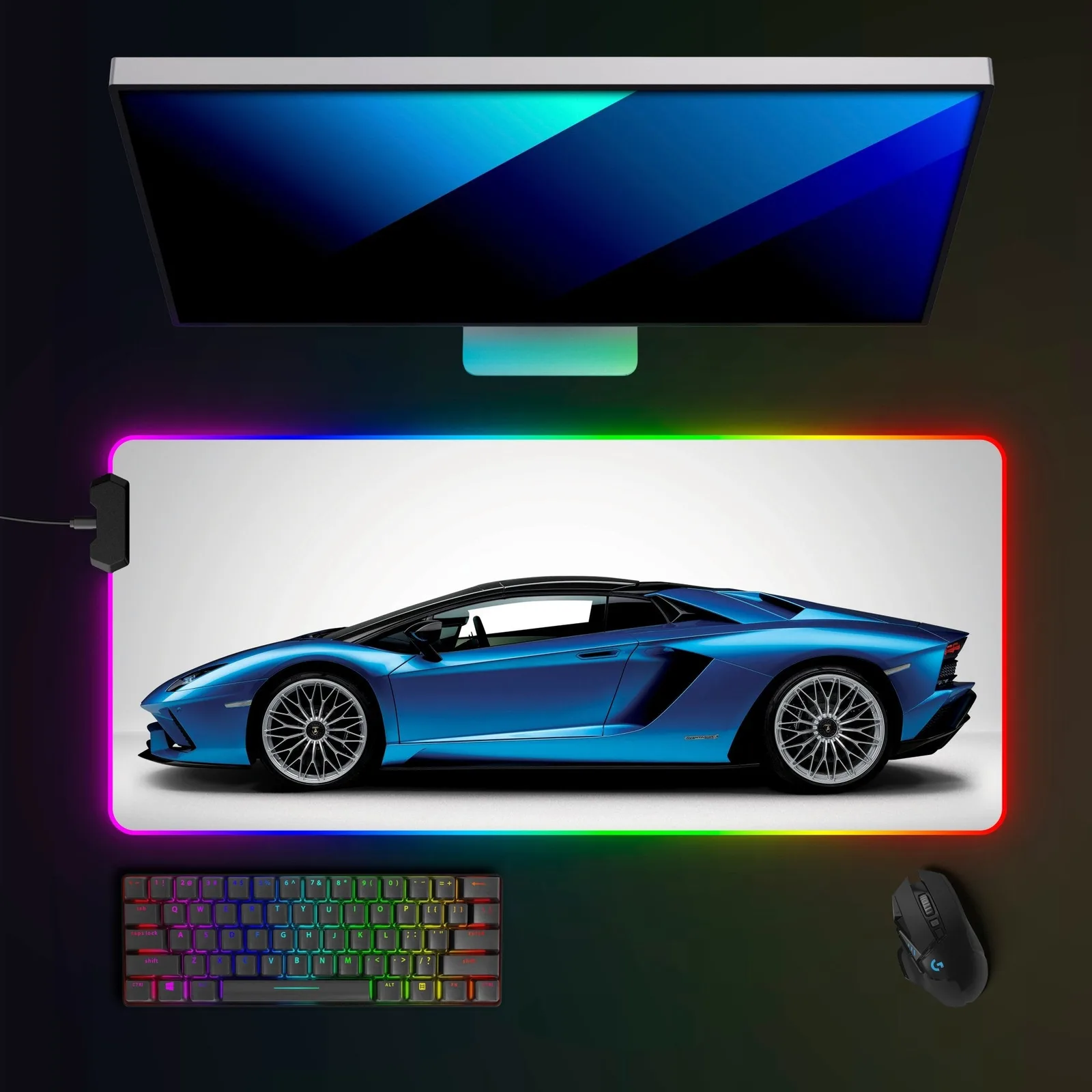 Lamborghini Aventador LP780-4 Ultimea RGB Mousepad