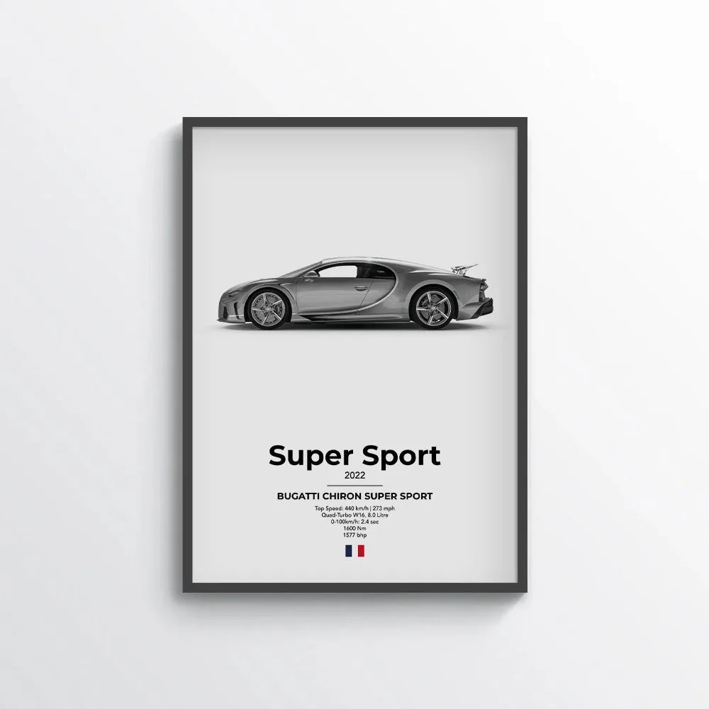 Bugatti Chiron Super Sport Poster