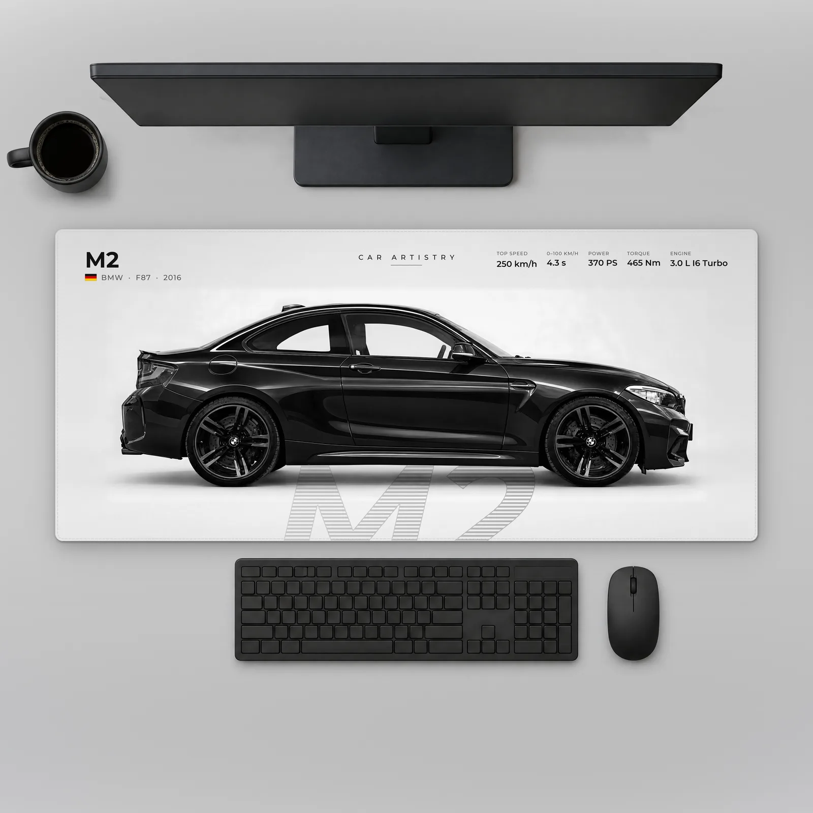 BMW M2 (F87) – Profile Series Mousepad