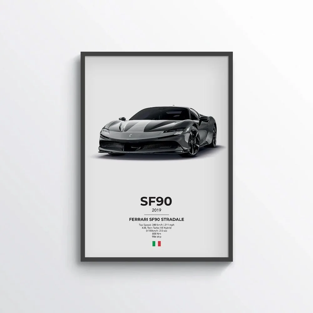 Ferrari SF90 Stradale Poster