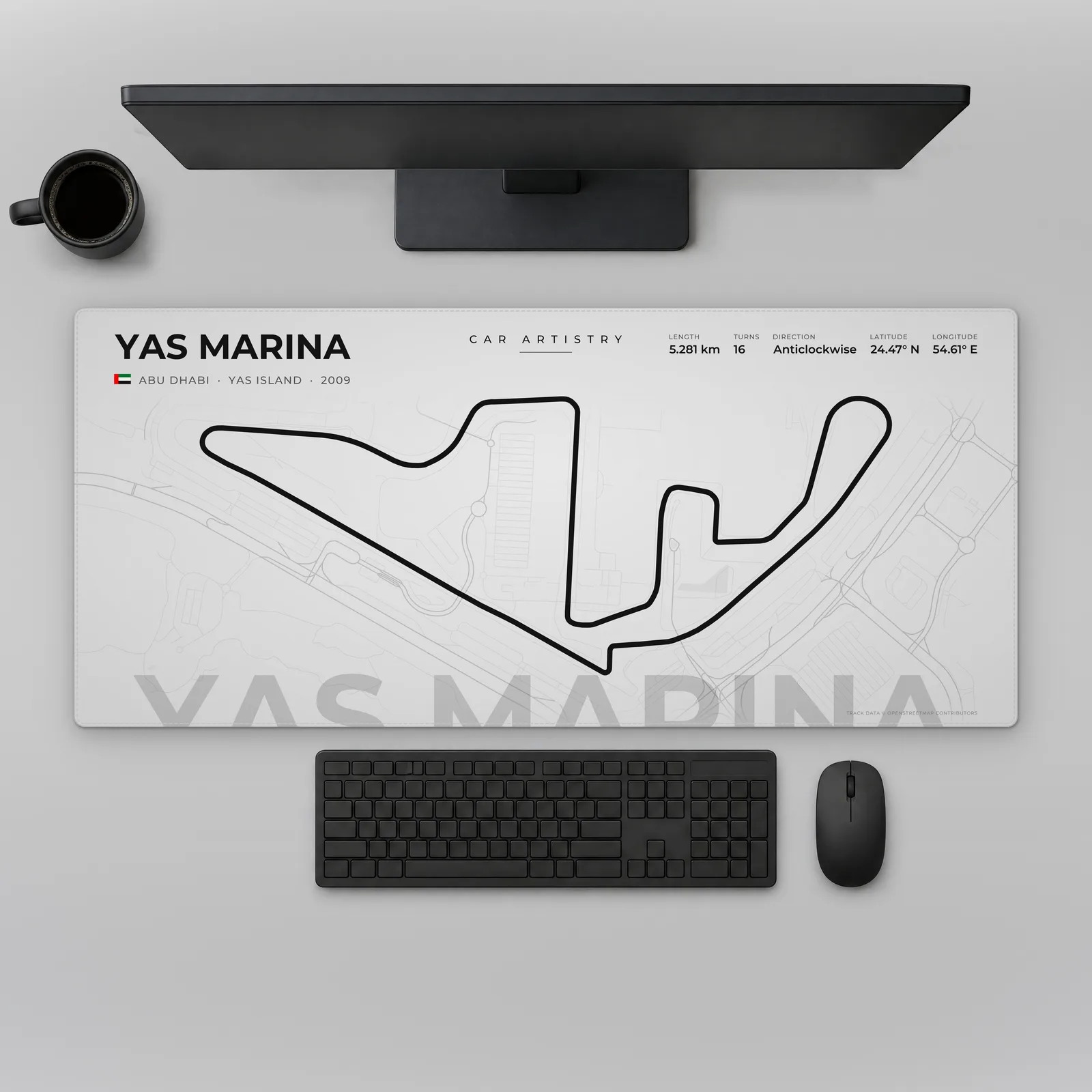 Yas Marina Racetrack – Profile Series Mauspad