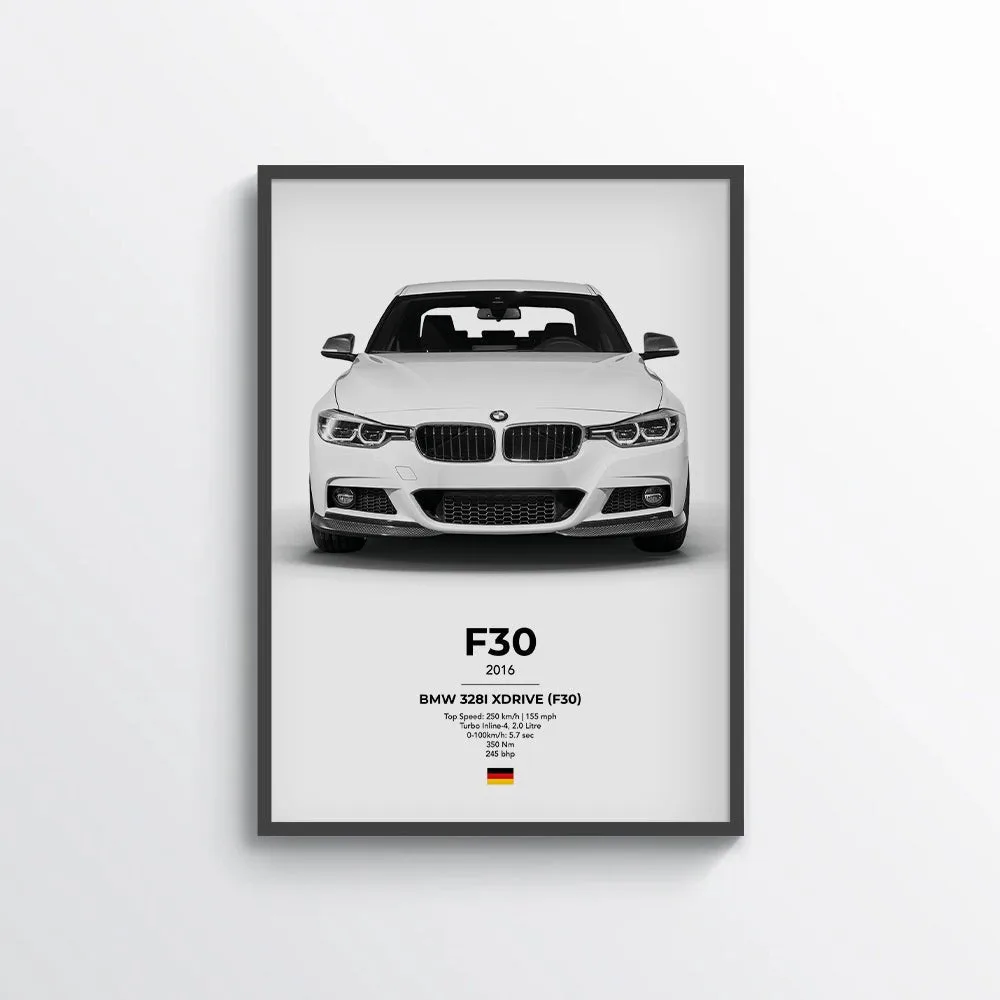 BMW 328i XDRIVE (F30) Poster