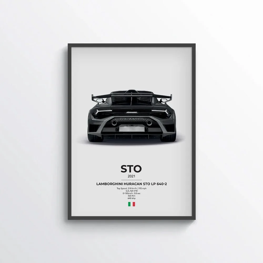 Lamborghini Huracan STO LP 640-2 Poster