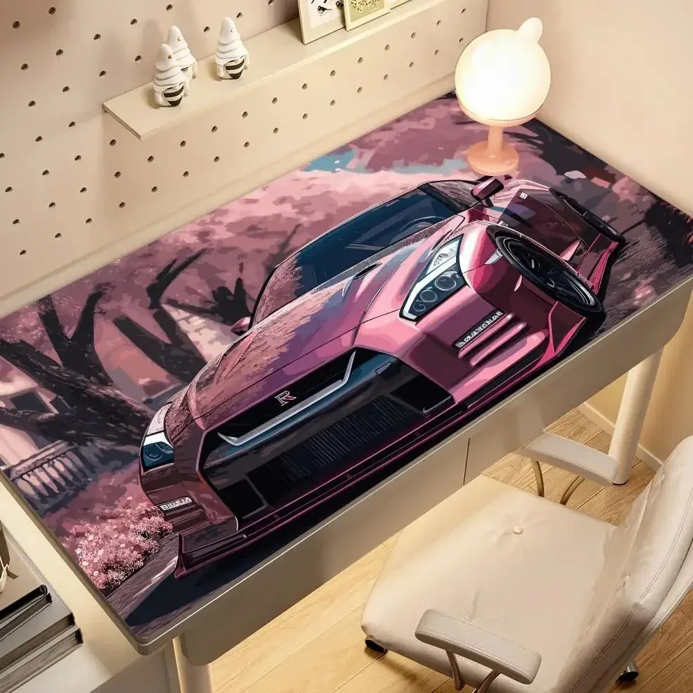 Cherry Blossom Streets Mousepads