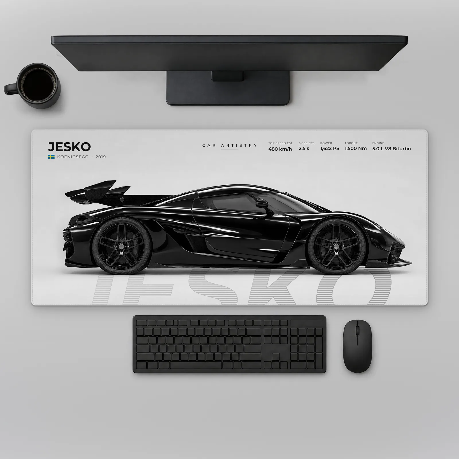 Koenigsegg Jesko – Profile Series Mousepad
