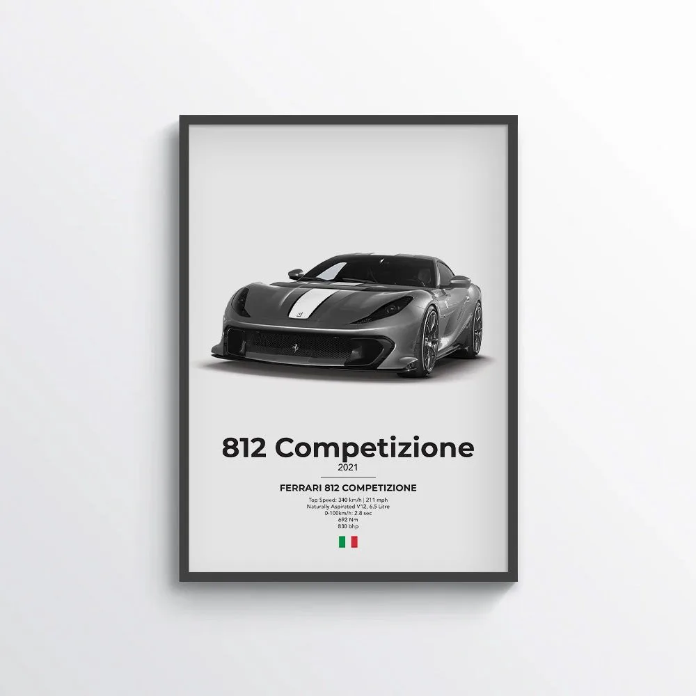 Ferrari 812 Competizione Poster