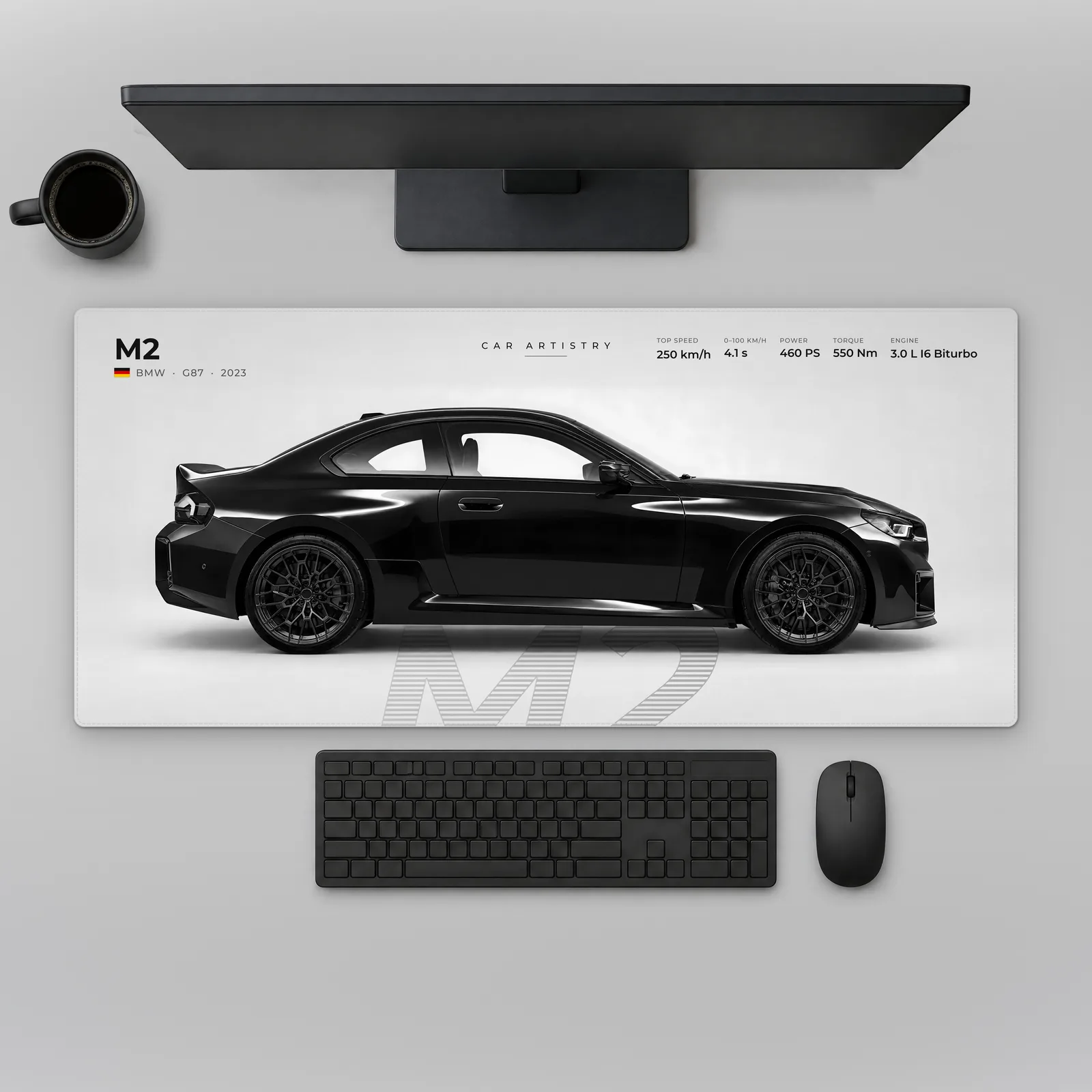 BMW M2 (G87) – Profile Series Mousepad