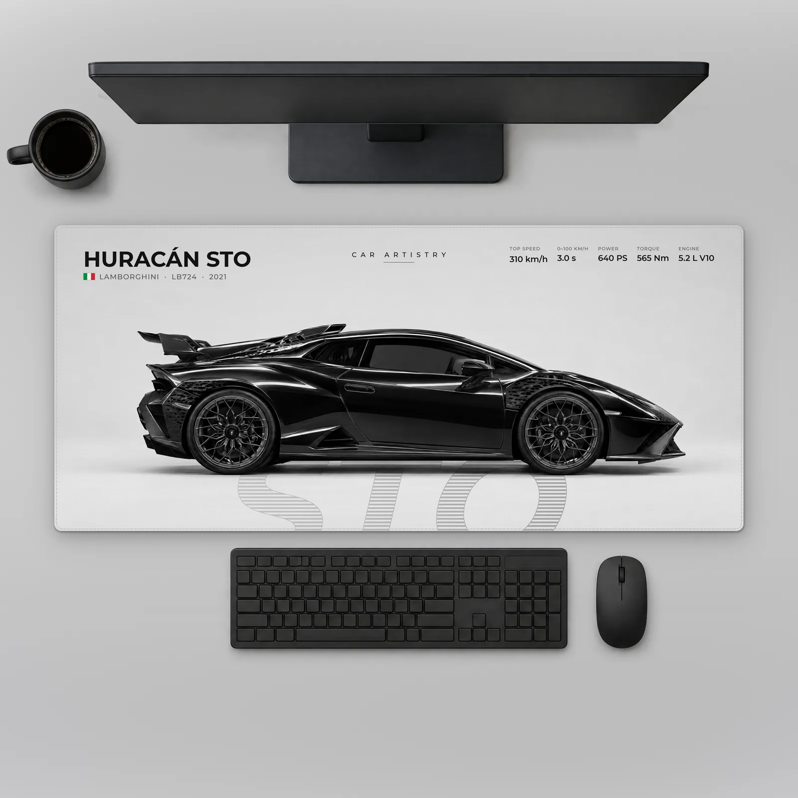 Lamborghini Huracán STO – Profile Series Alfombrilla