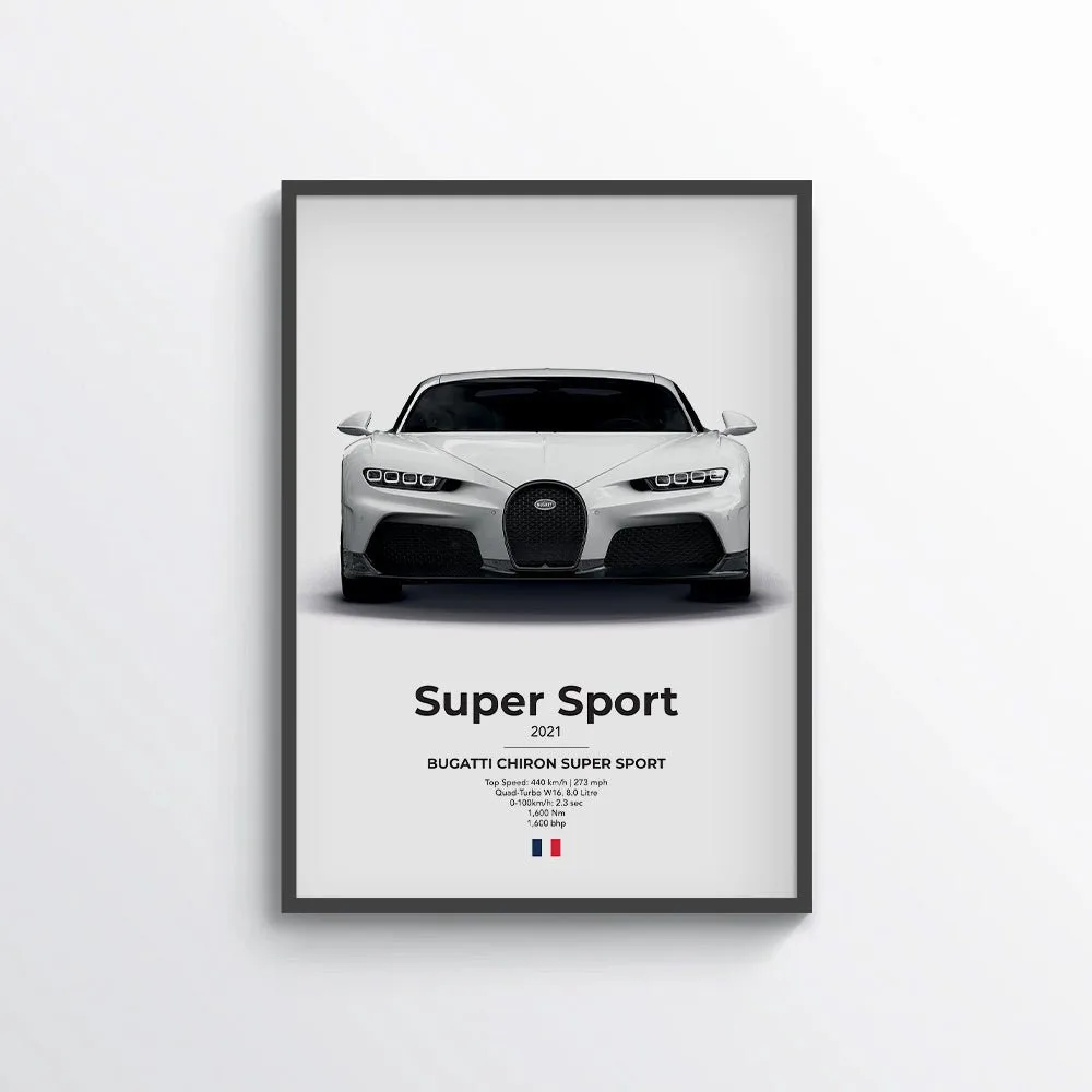 Bugatti Chiron Super Sport Poster