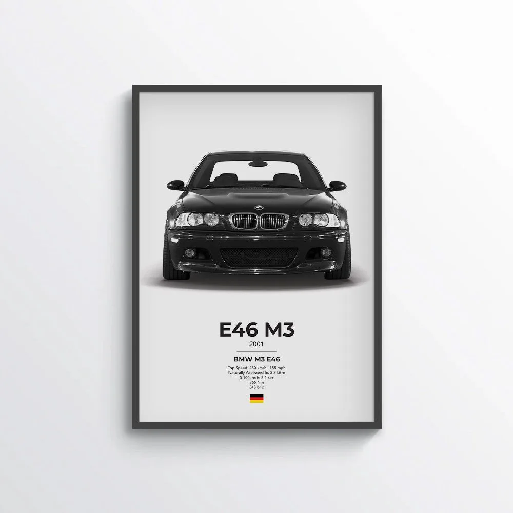 BMW E46 M3 Poster