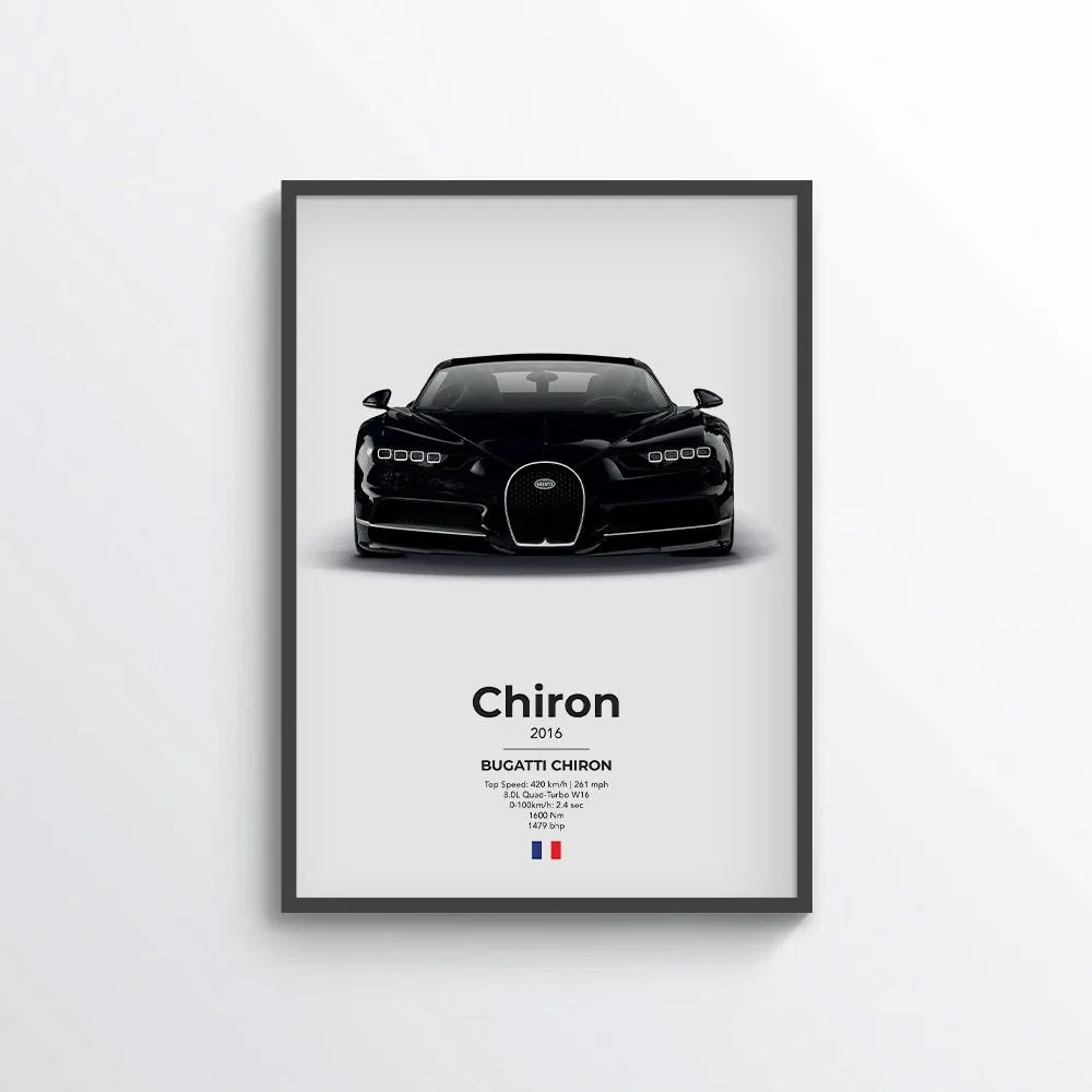 Bugatti Chiron Poster