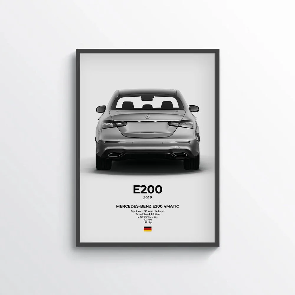 Mercedes E200 4Matic Poster