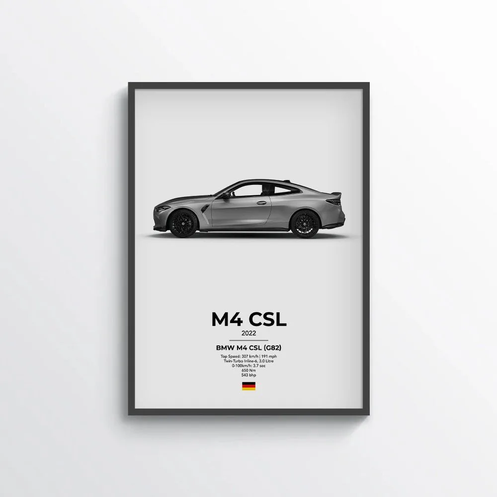 BMW M4 CSL (G82) Poster