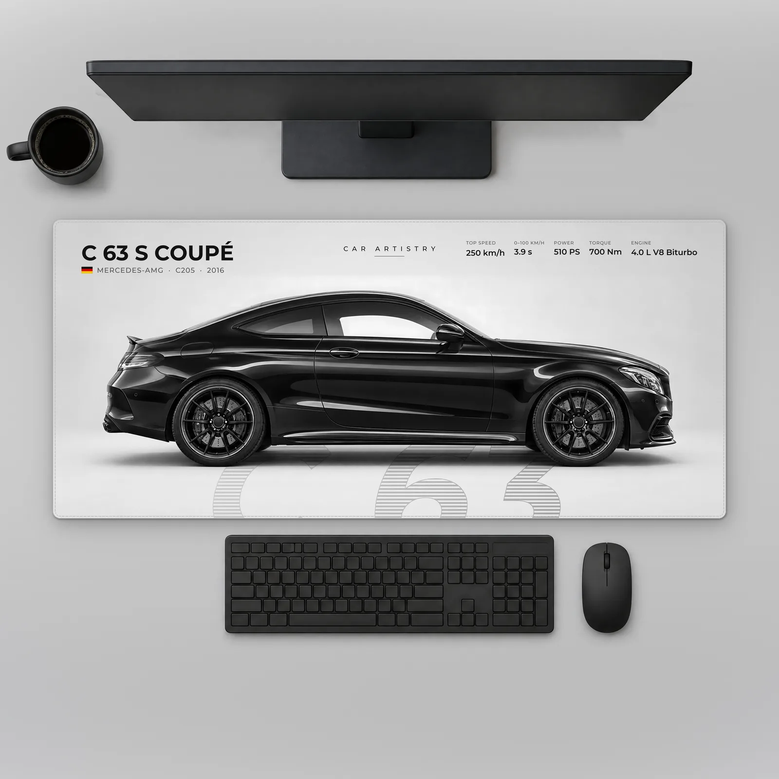 Mercedes-AMG C 63 S Coupé (C205) – Profile Series Mousepad