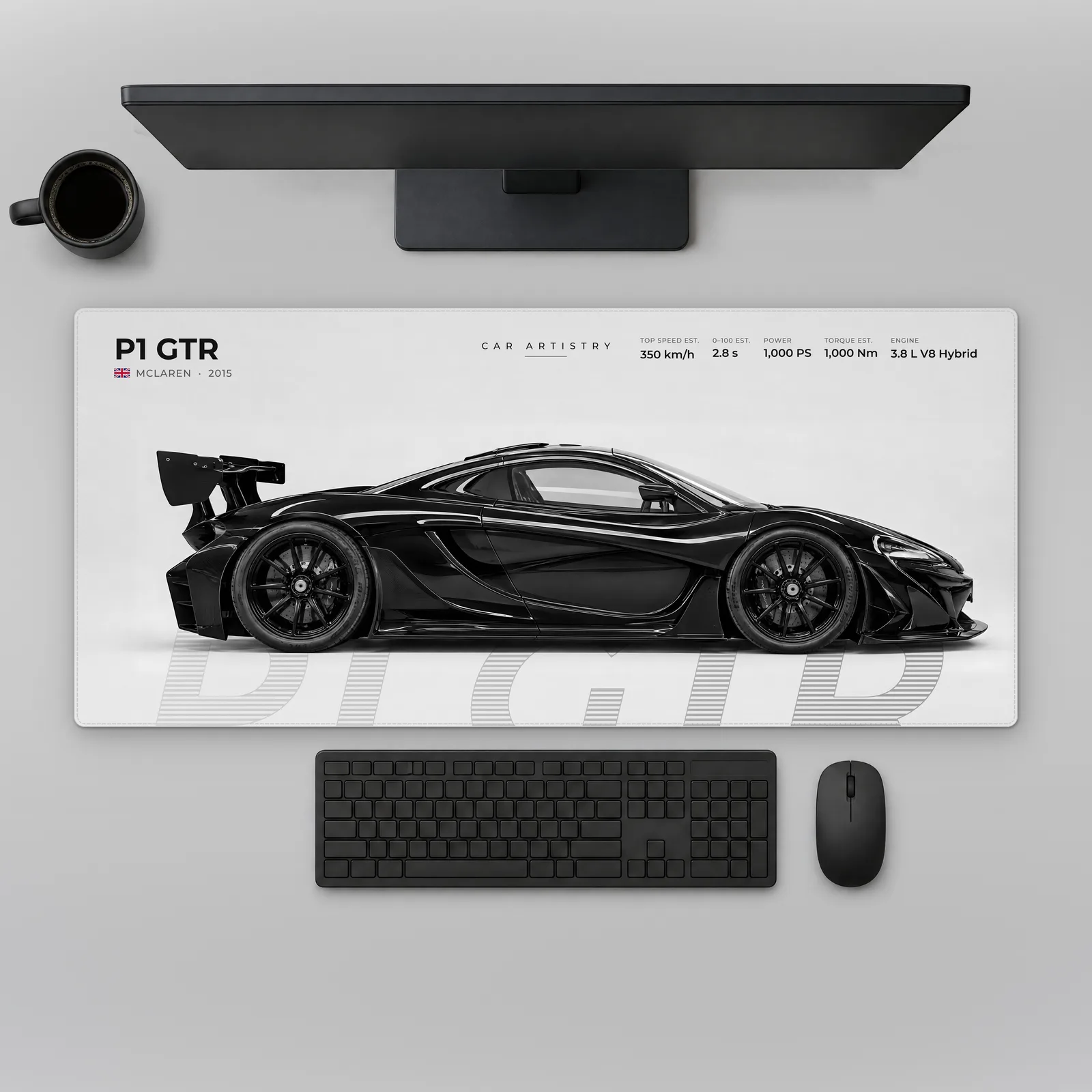 McLaren P1 GTR – Profile Series Mousepad
