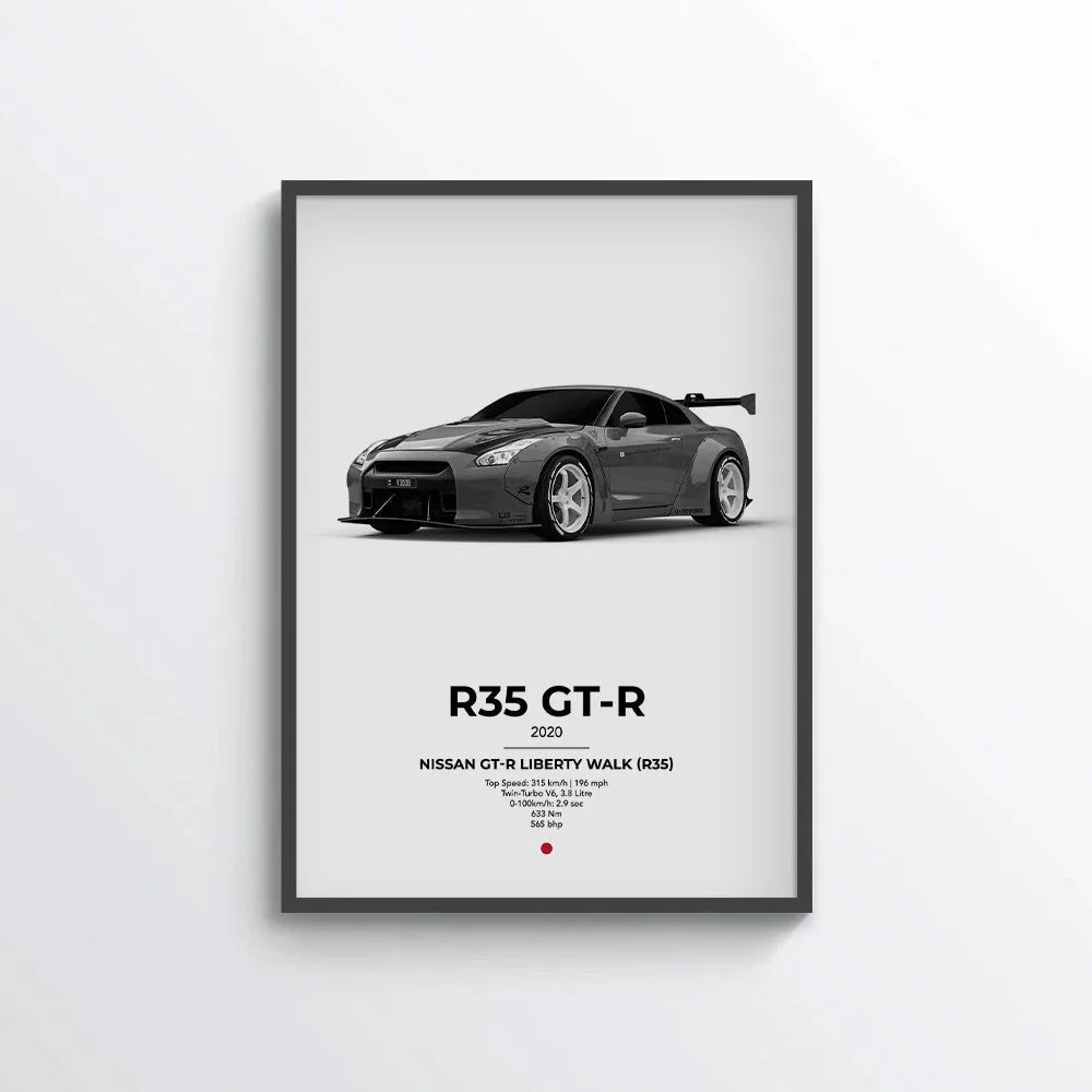 Nissan GT-R Liberty Walk (R35) Poster