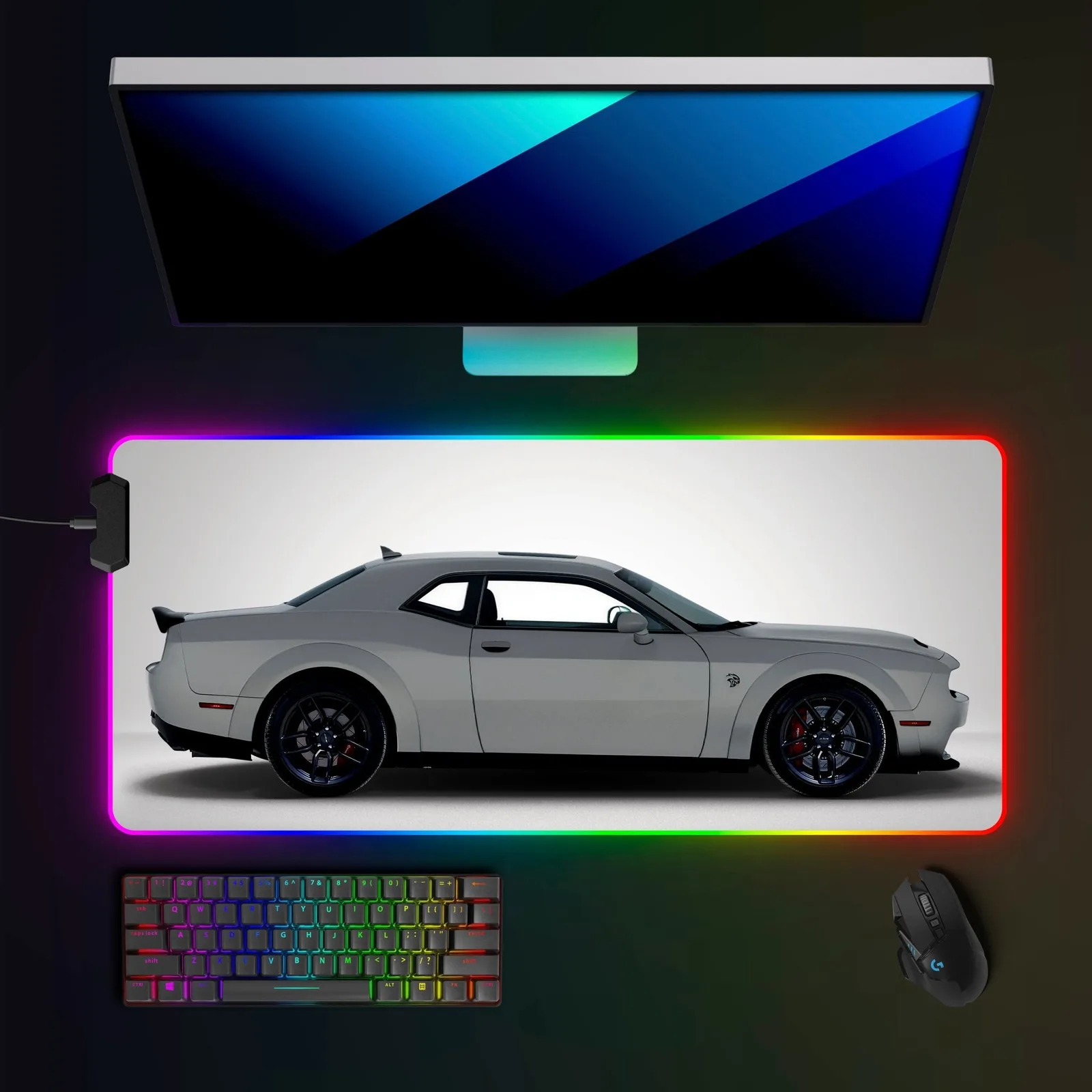 Dodge Challenger SRT RGB Mousepad