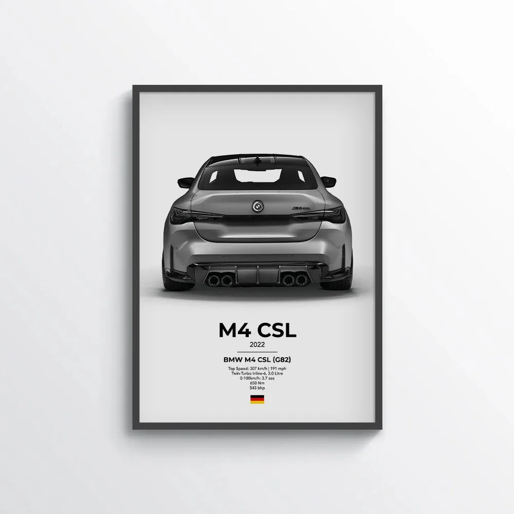BMW M4 CSL (G82) Poster