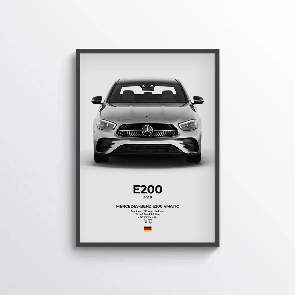 Mercedes E200 4Matic Poster