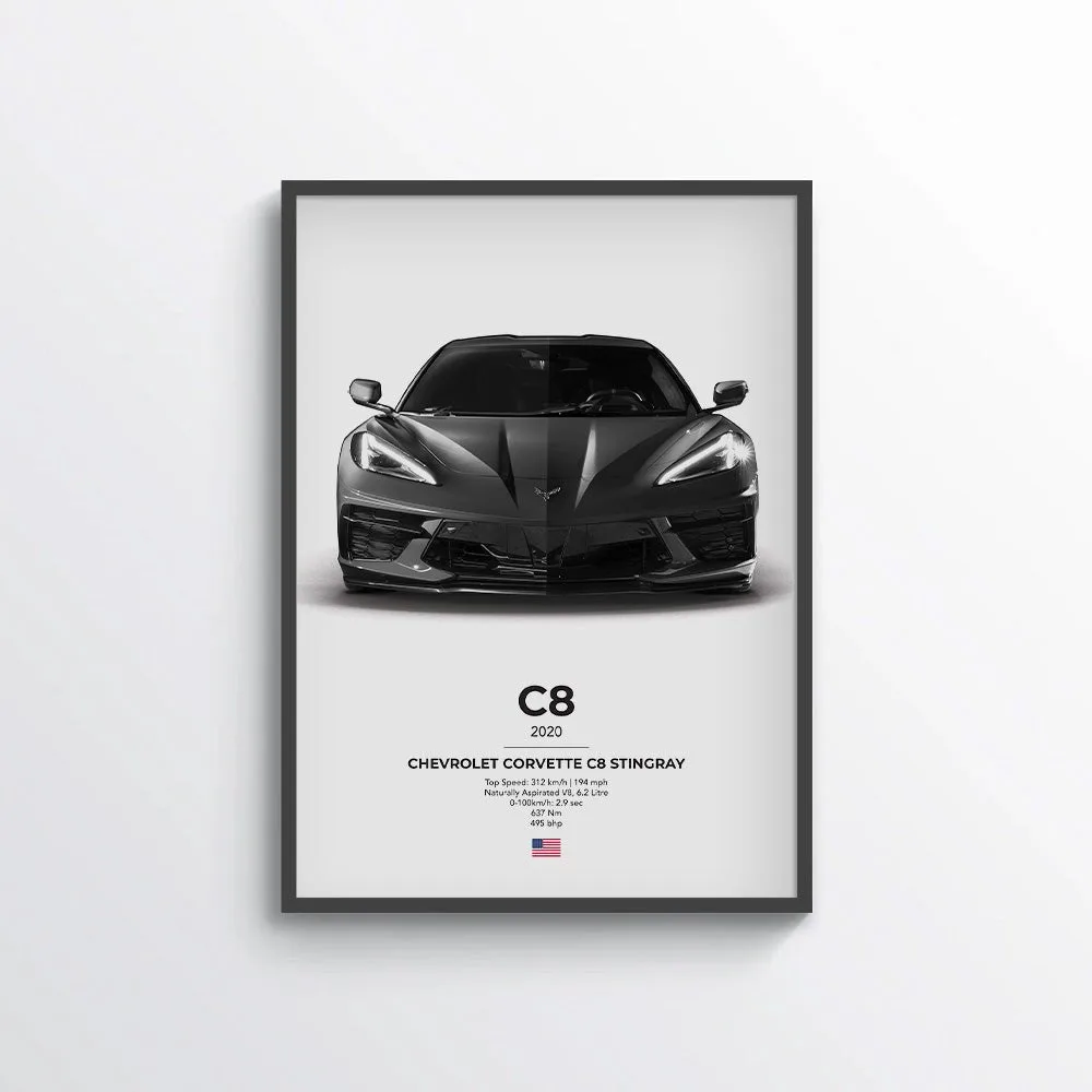 Chevrolet Corvette C8 Stingray Poster