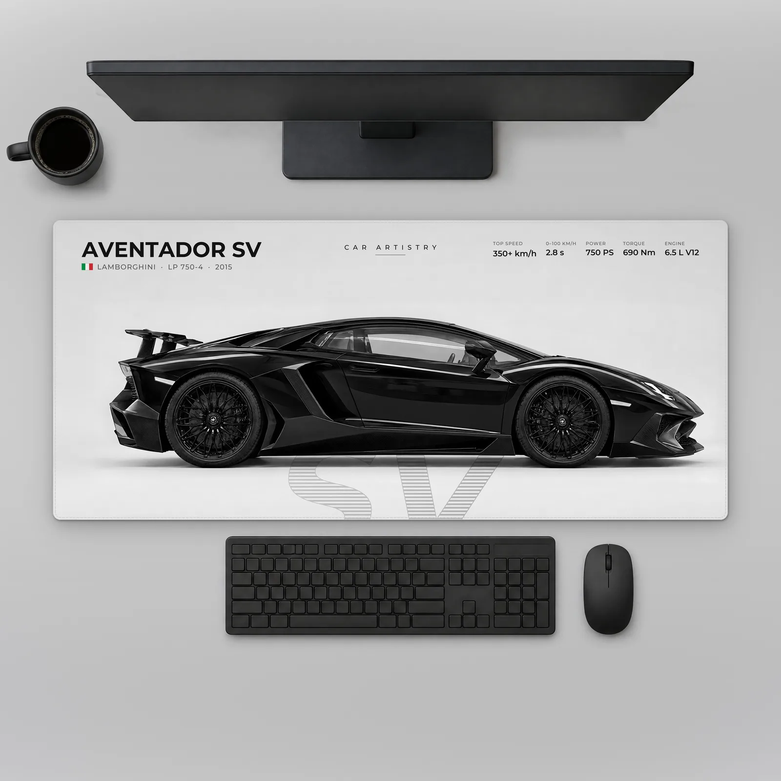 Lamborghini Aventador SV – Profile Series Mousepad