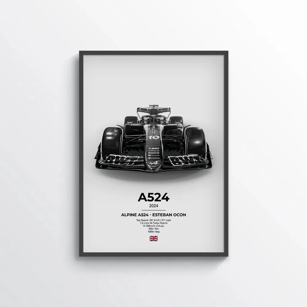 Formula 1 Alpine A524 - Esteban Ocon Poster