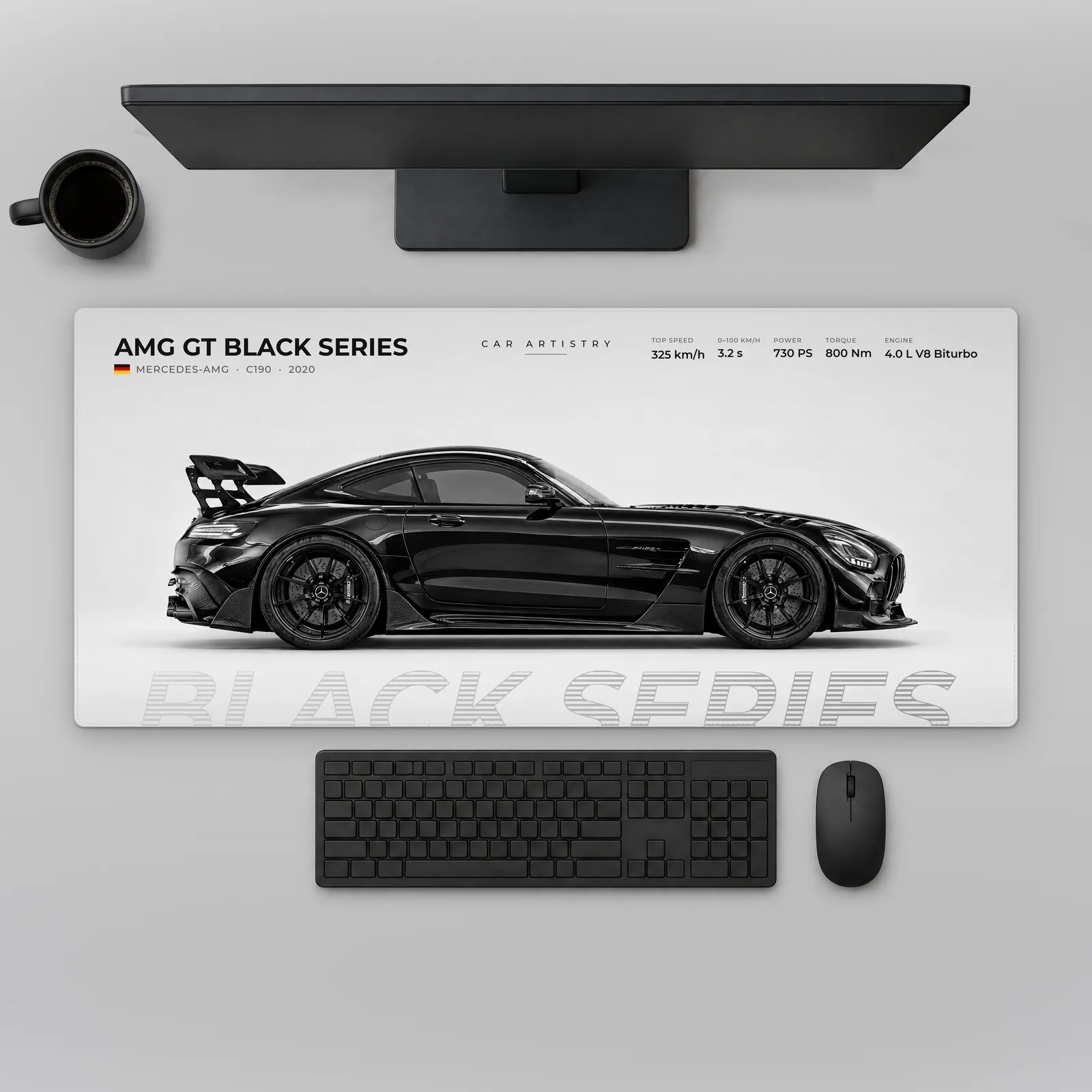 Mercedes-AMG GT Black Series (C190) – Profile Series Alfombrilla