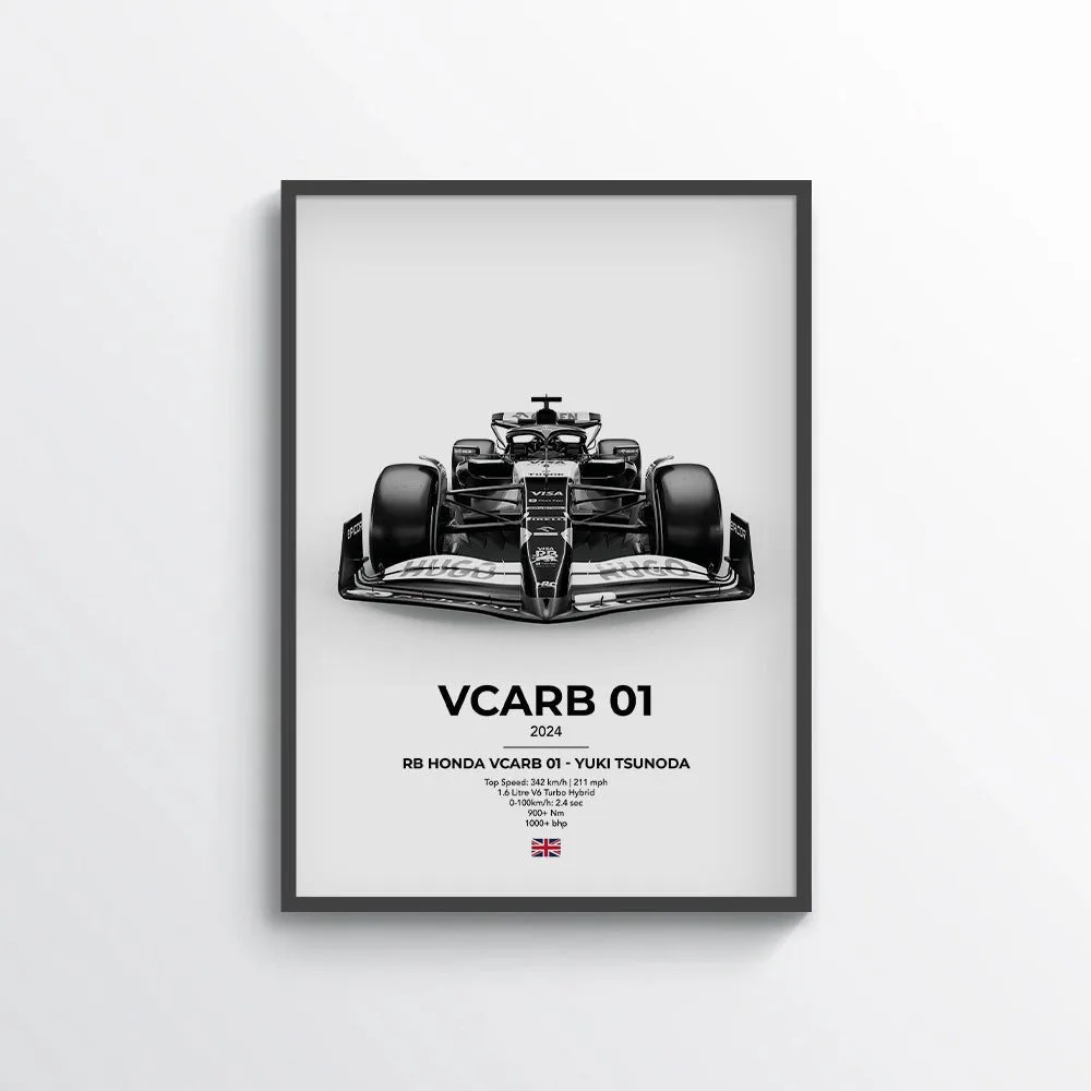Formula 1 RB Honda VCARB 01 - Yuki Tsunoda Poster