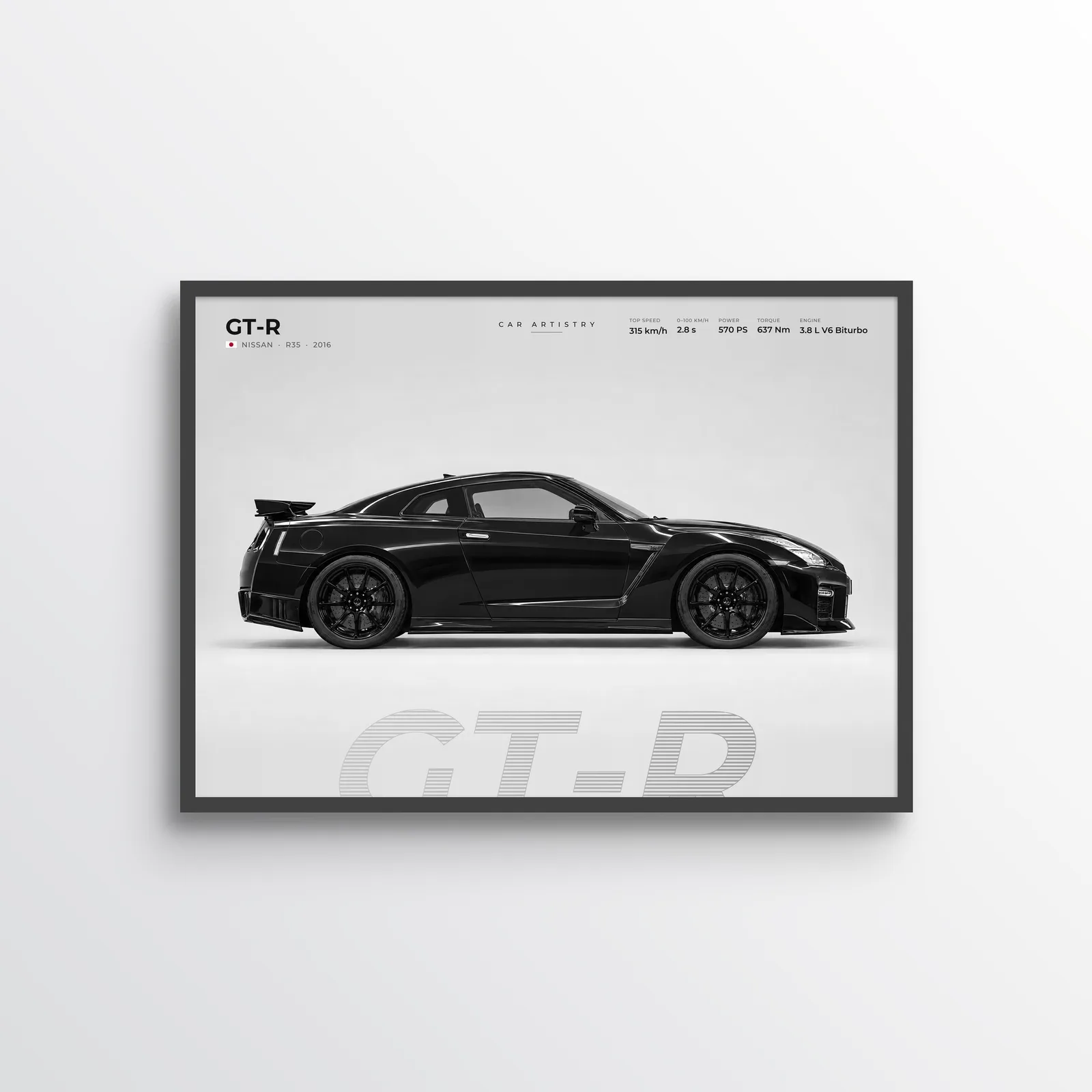 Nissan GT-R (R35) – Profile Series Poster